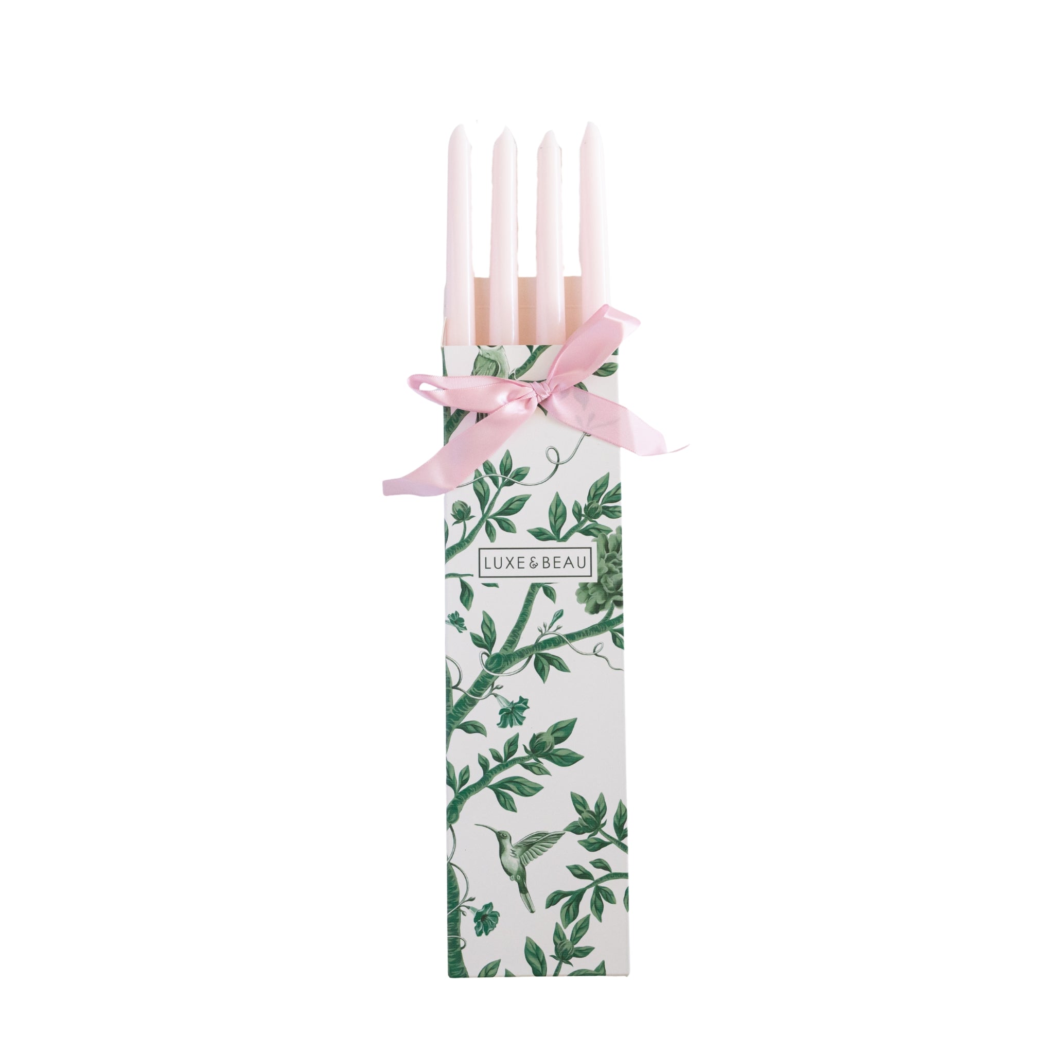 Light Pink Taper Candles (Set of 4) - LUXE AND BEAU