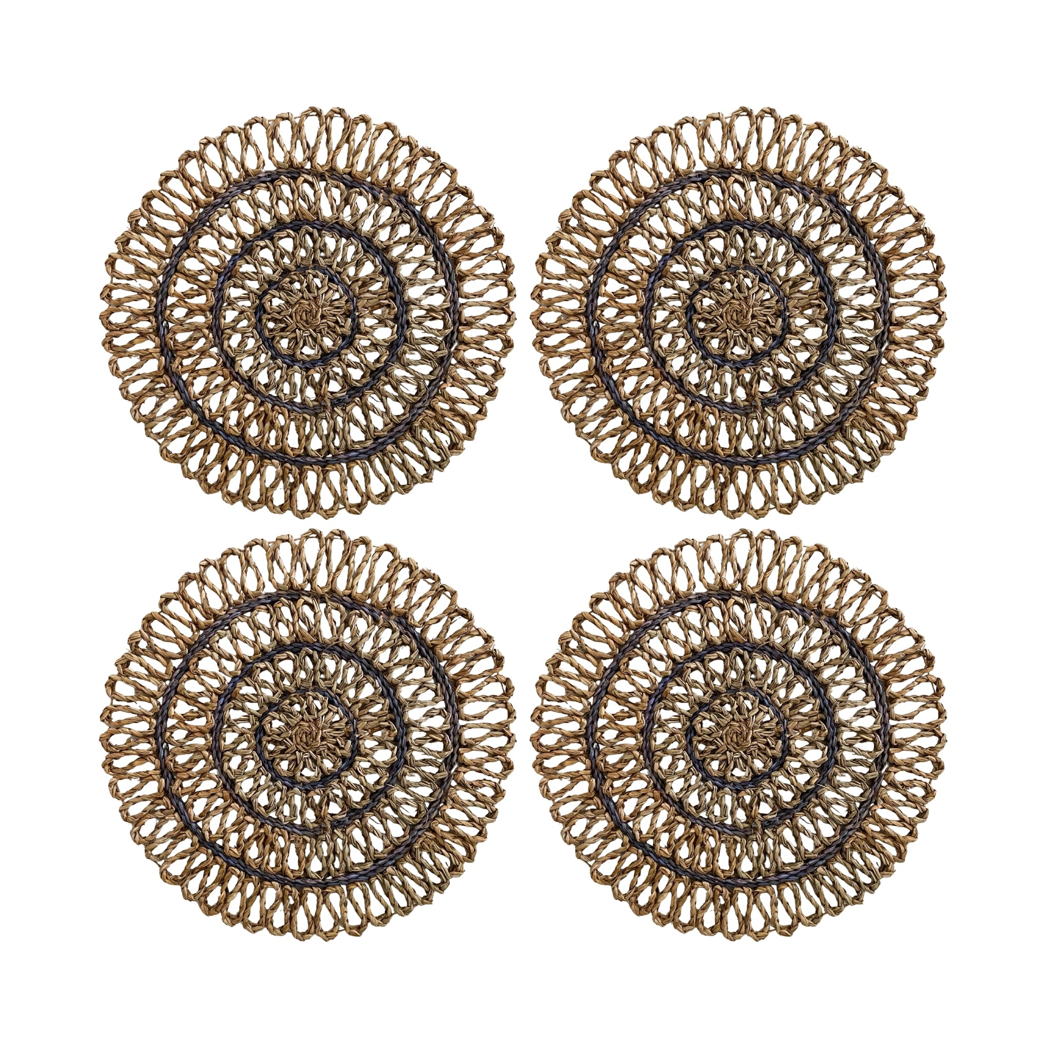 Blue Seagrass Placemat (Set of 4) - LUXE AND BEAU