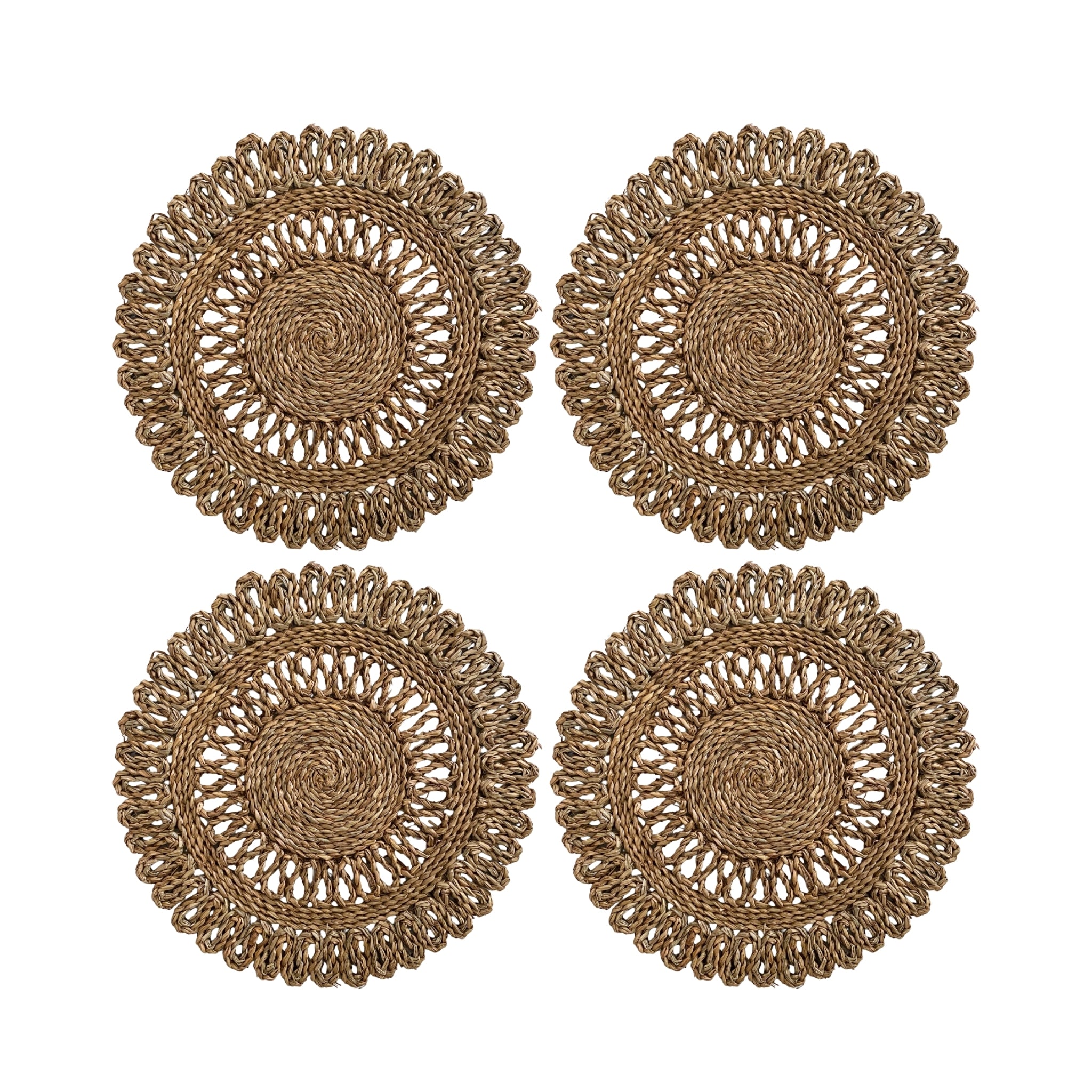 Natural Seagrass Placemat (Set of 4) - LUXE AND BEAU