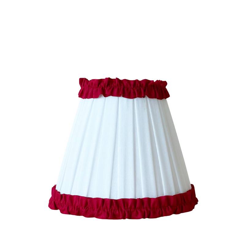Audrey Snow White and Red Ruffle Shade