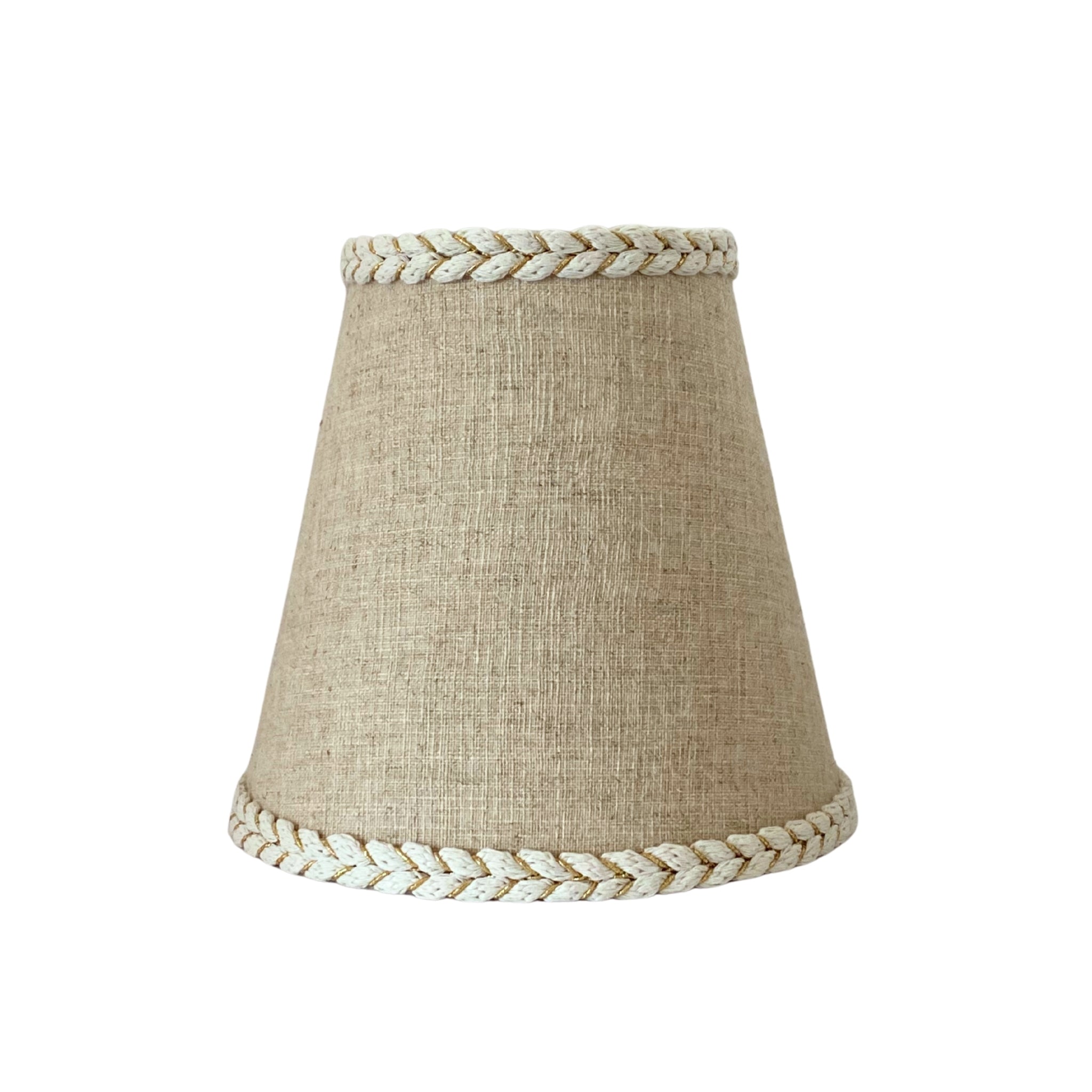 Natural Braided Trim Lamp Shade - LUXE AND BEAU