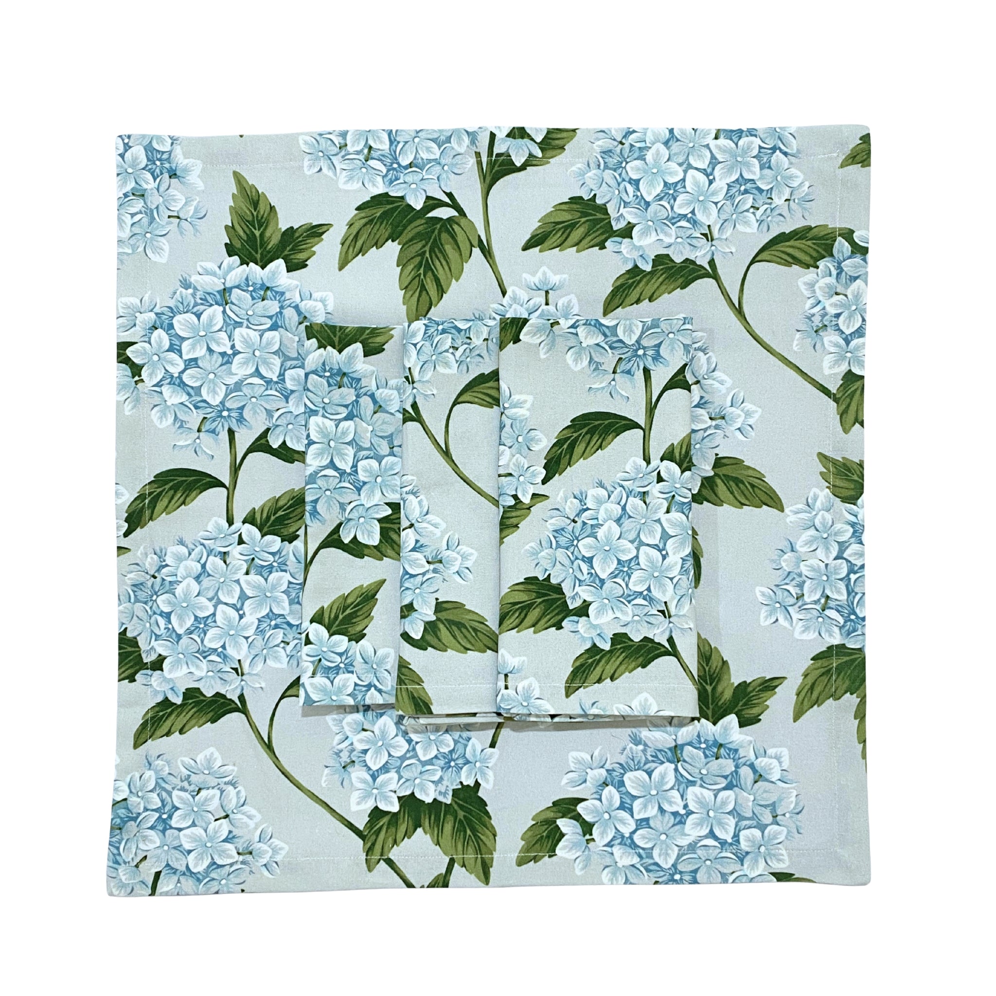Blue Hydrangea Napkins (Set of 4) - LUXE AND BEAU