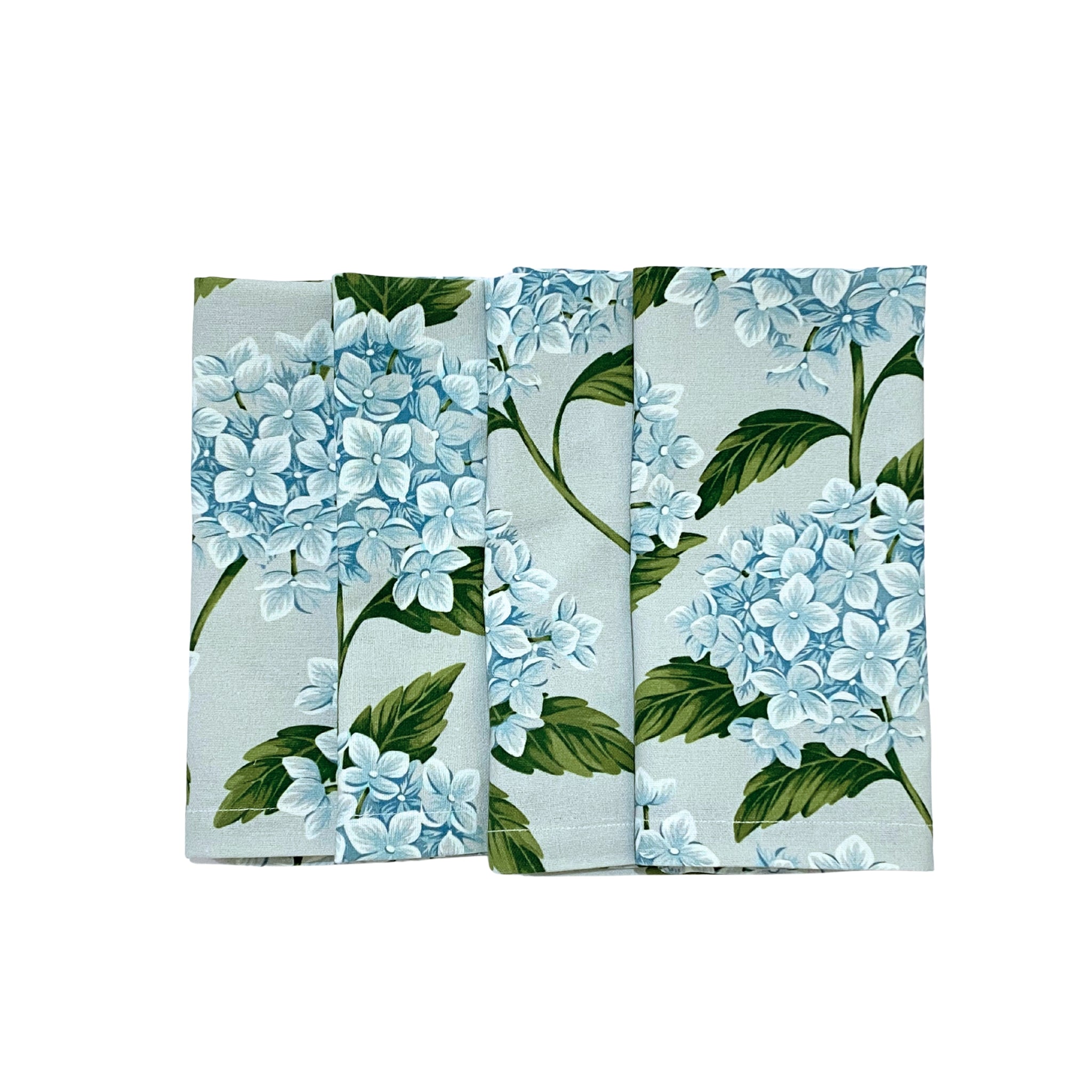 Blue Hydrangea Napkins (Set of 4) - LUXE AND BEAU