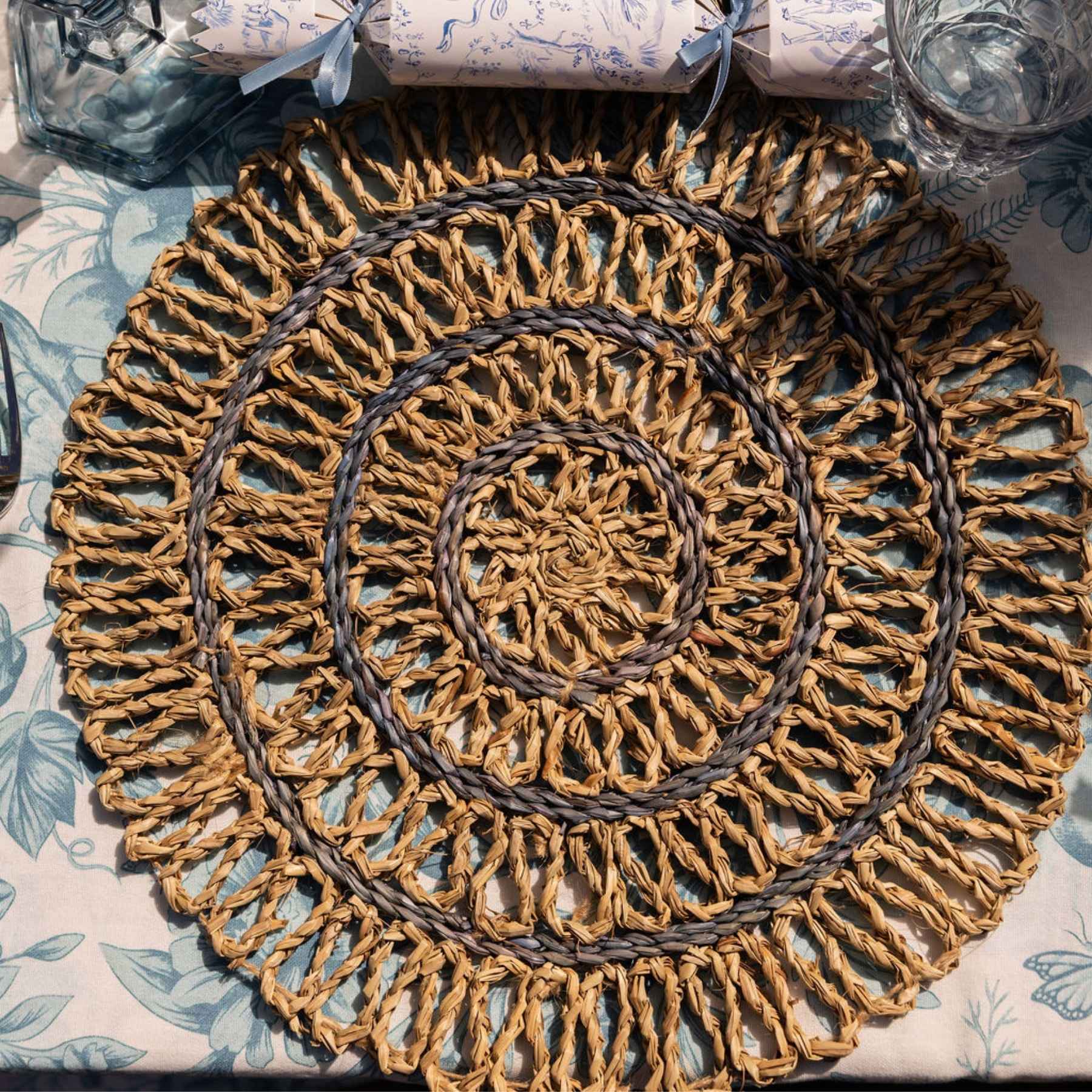 Blue Seagrass Placemat (Set of 4) - LUXE AND BEAU