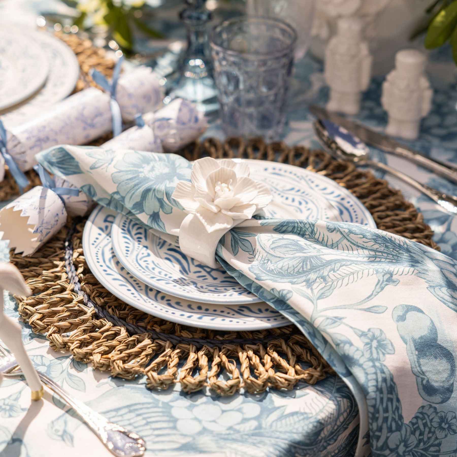 Blue Seagrass Placemat (Set of 4) - LUXE AND BEAU