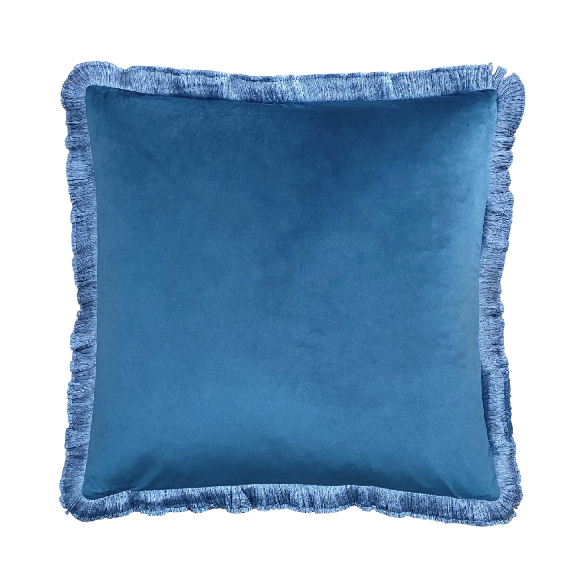 Blue Velvet Cushion 50x50cm - LUXE AND BEAU