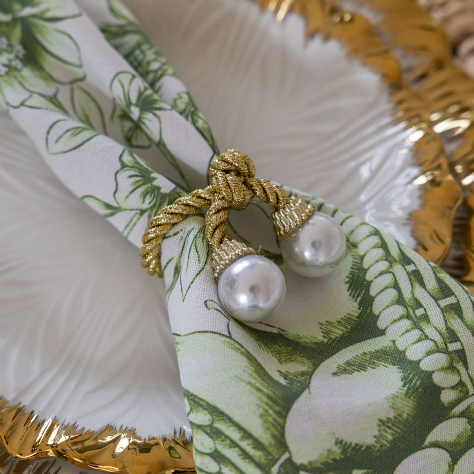 Pearl Napkin Ring (Set of 4) - LUXE AND BEAU