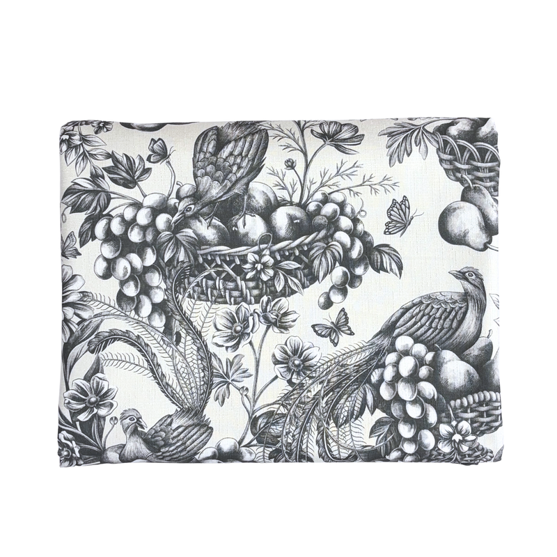 Black Toile Table Cloth