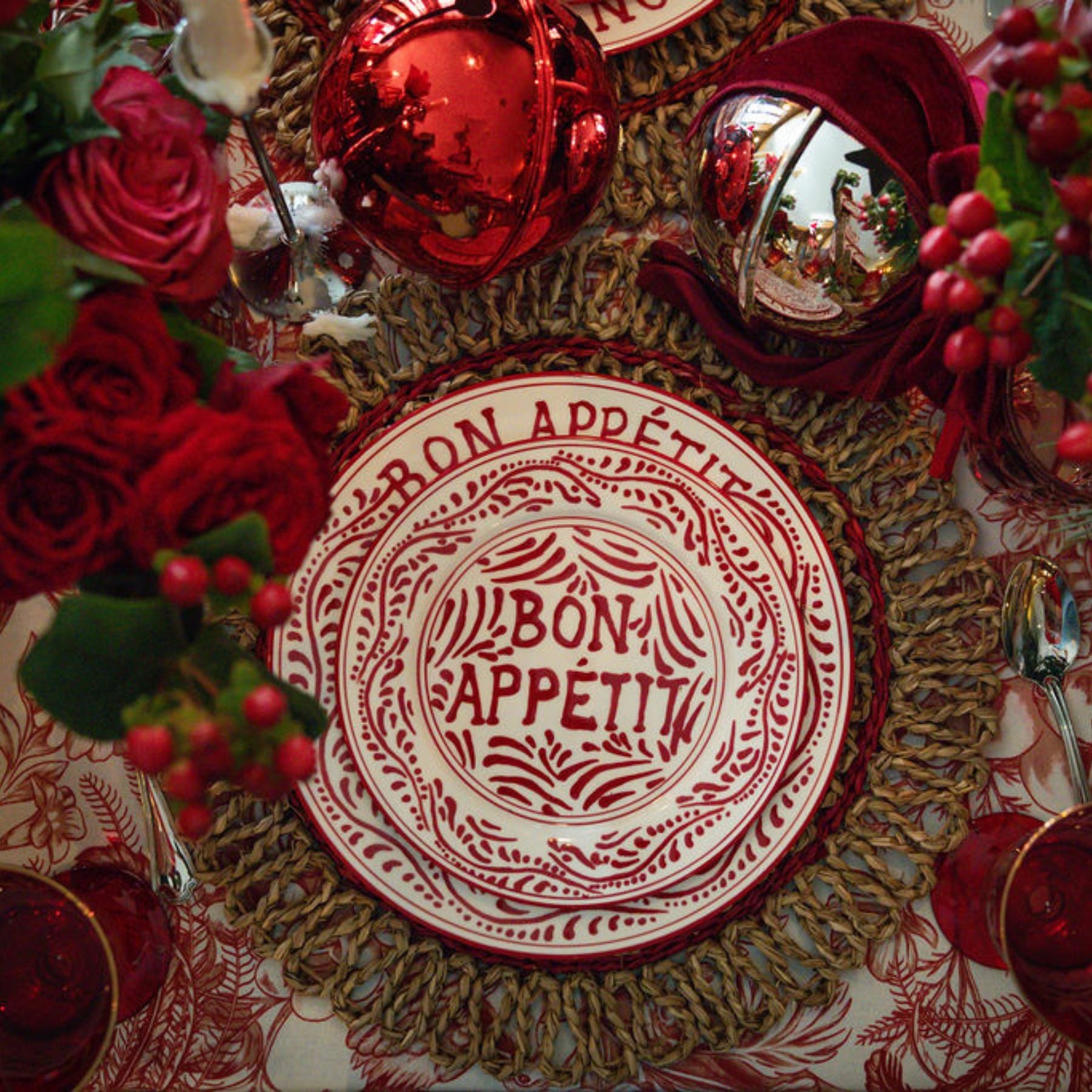 Rouge Bon Appetit Starter Plate - LUXE AND BEAU