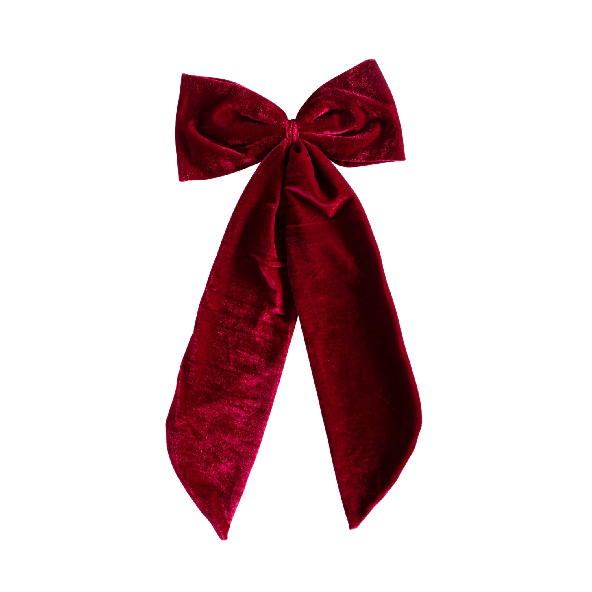 Large Rouge Velvet Bow - LUXE AND BEAU