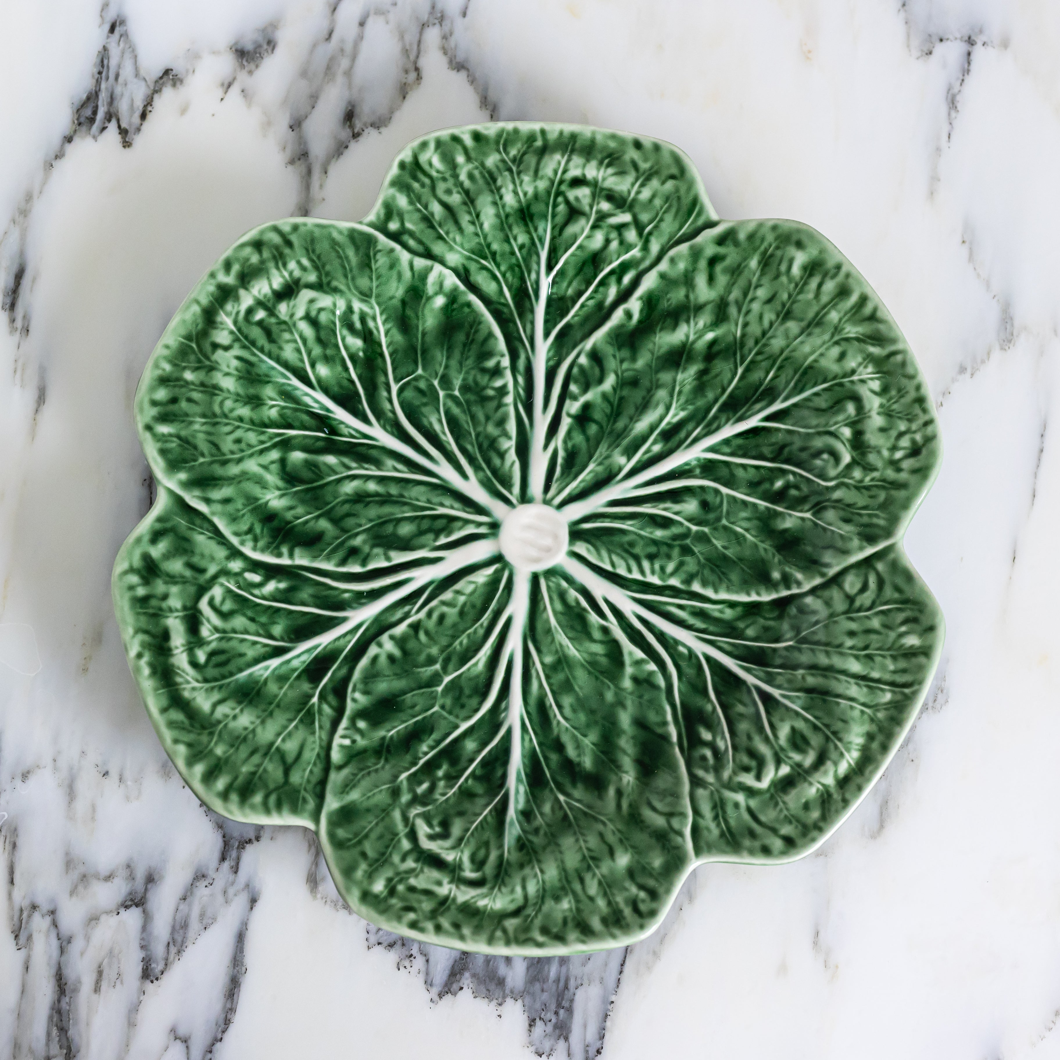 Green Cabbage Dinner Plate - LUXE AND BEAU
