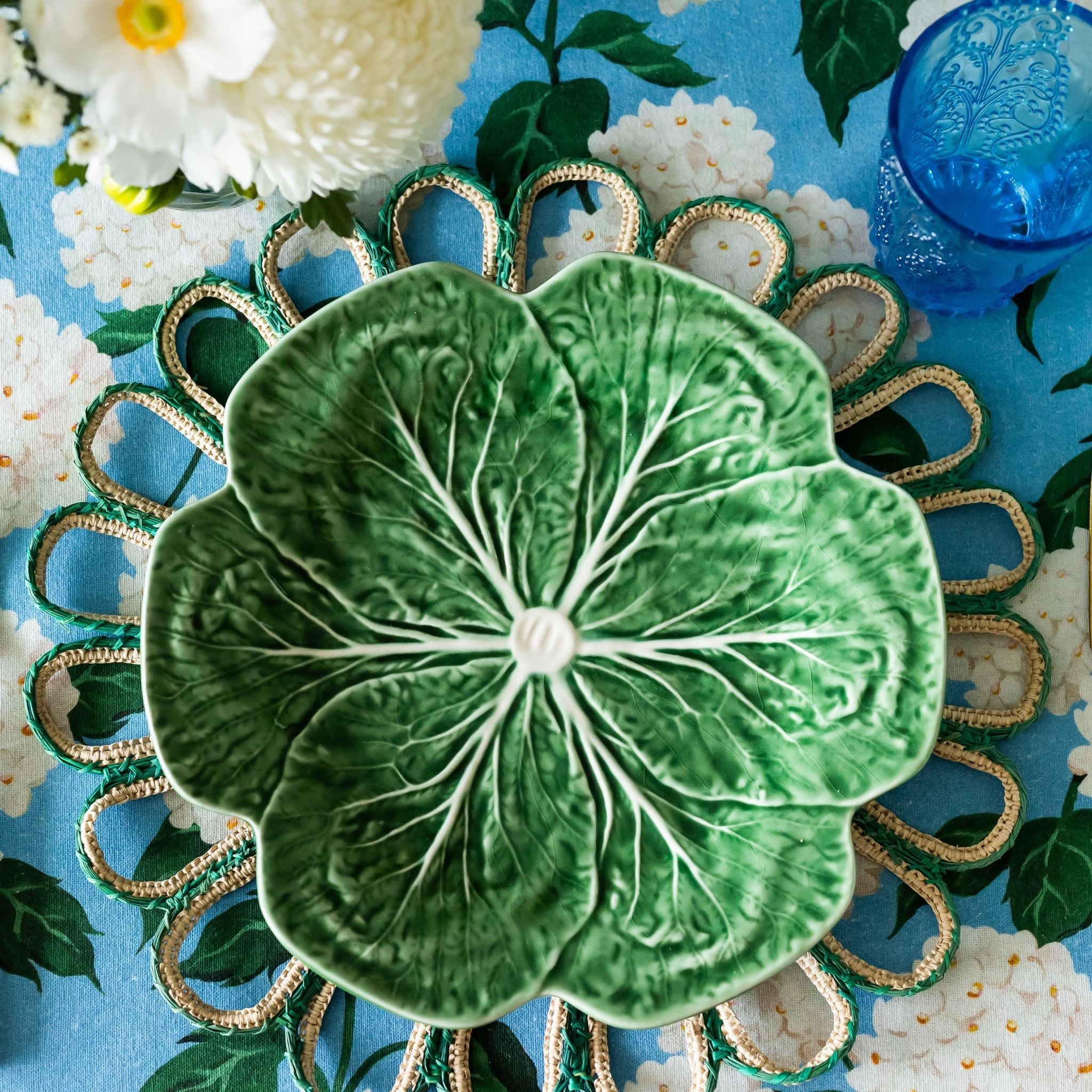 Green Cabbage Dinner Plate - LUXE AND BEAU