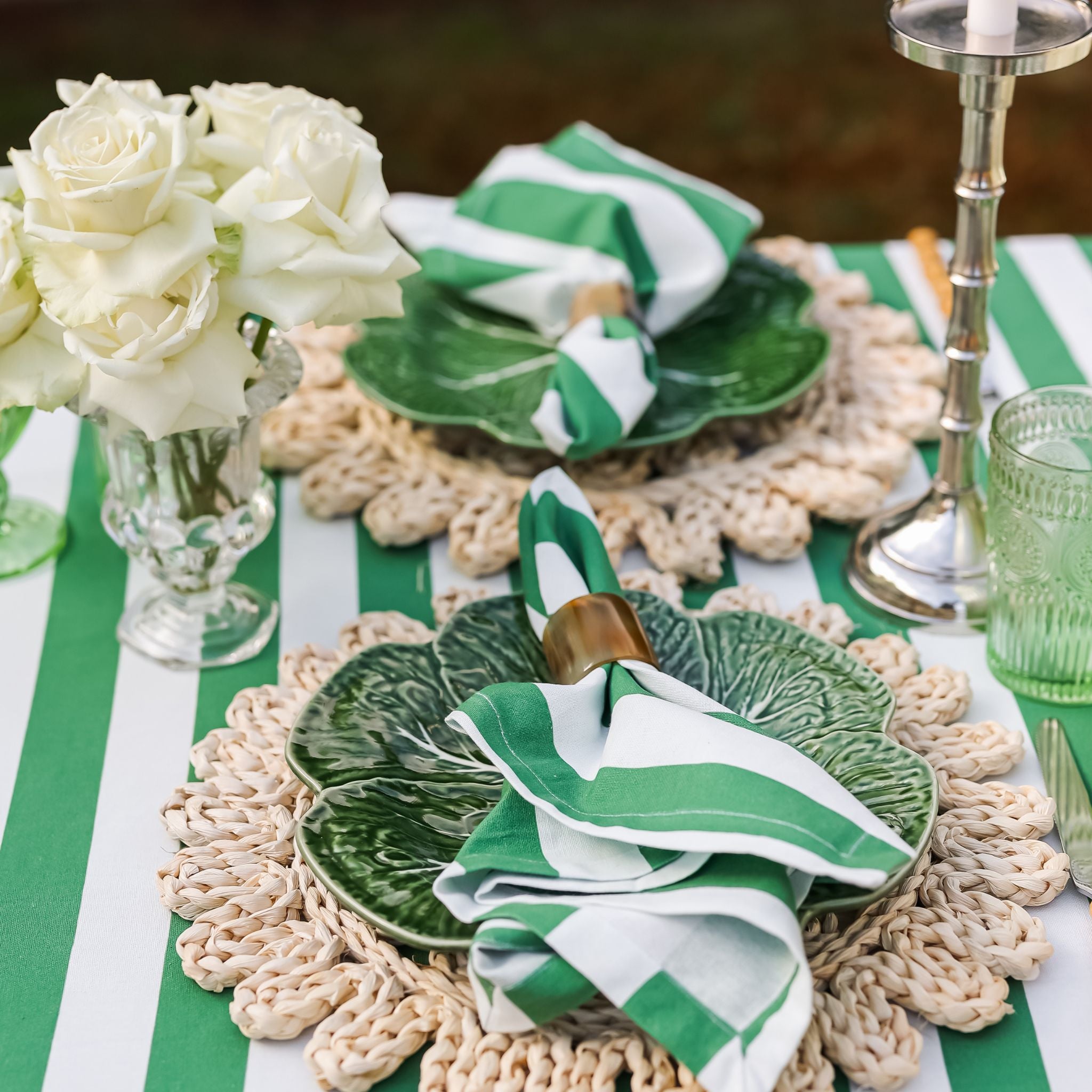 Green Cabbage Dinner Plate - LUXE AND BEAU