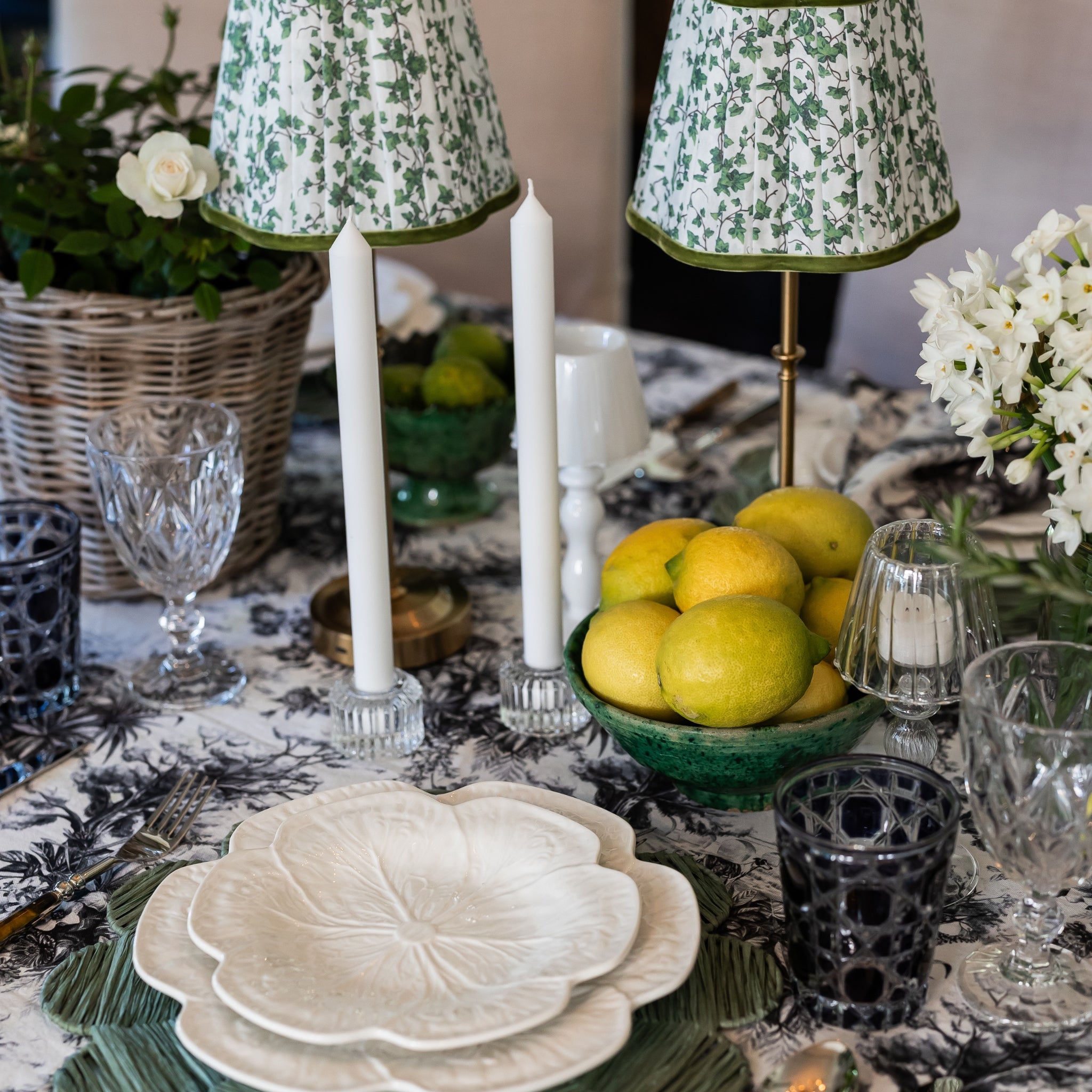 White Cabbage Dinner Plate - LUXE AND BEAU