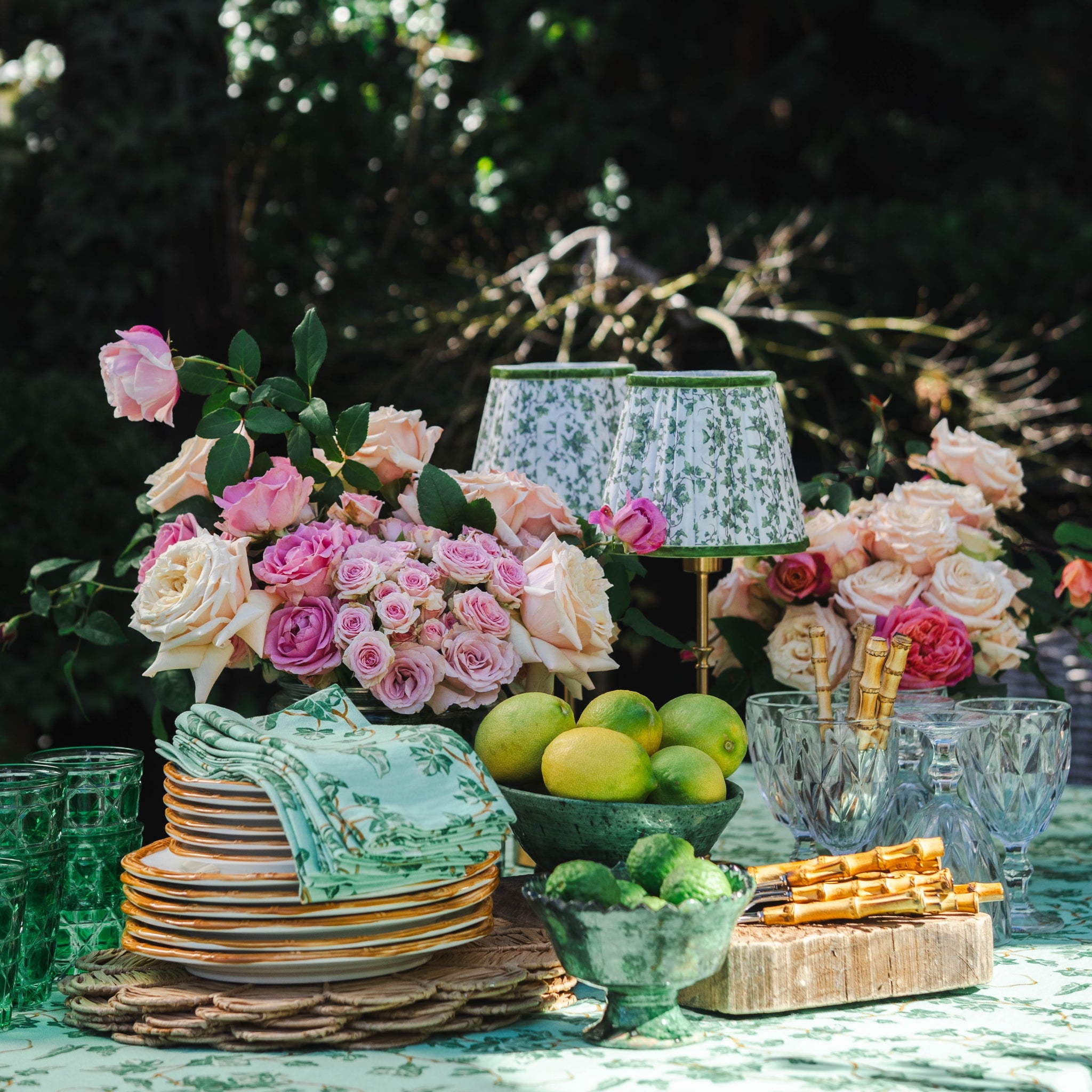 Buy Luxe Cushions & Linens - Ivy Scallop Shade & Gold Base - USB Table Lamp - By Luxe & Beau Designs