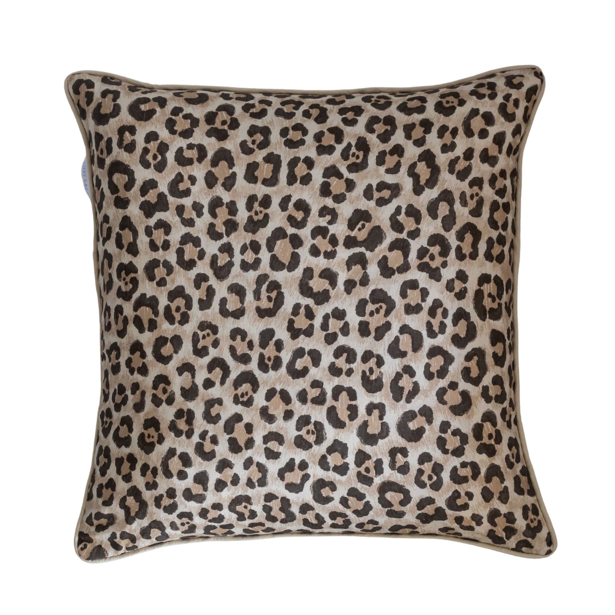 Buy Luxe Cushions & Linens - Classic Leopard Cushion 50x50cm - By Luxe & Beau Designs