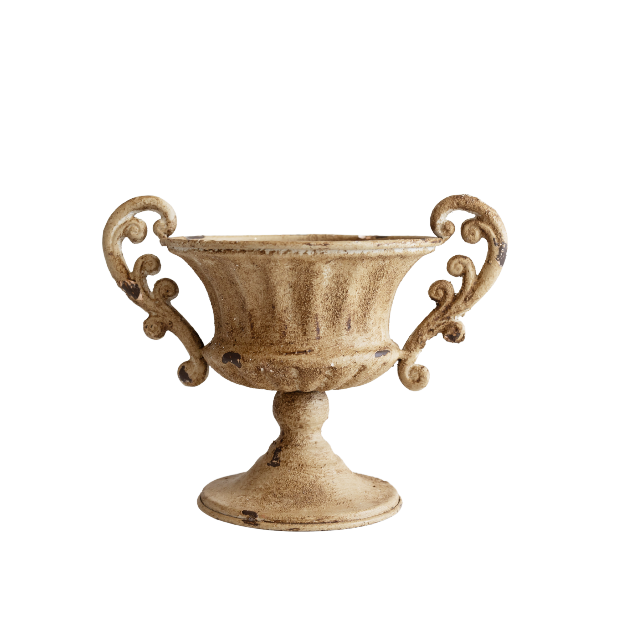 Small Rustic Gold Large Urn - LUXE AND BEAU