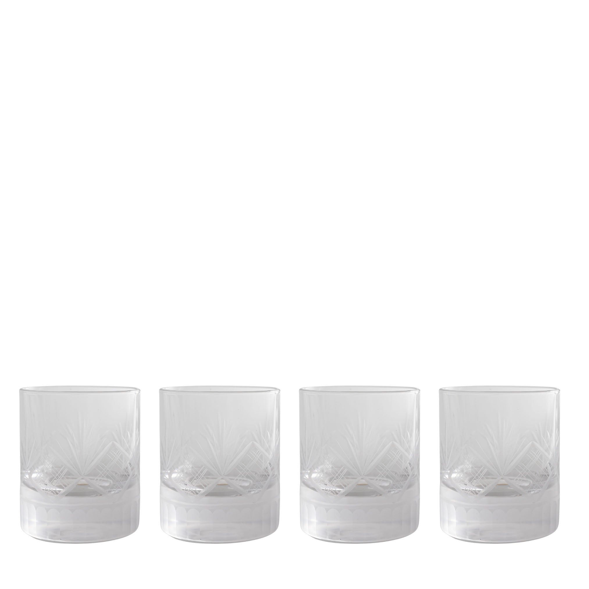 Cut Glass Tumbler (Set of 4) - LUXE AND BEAU