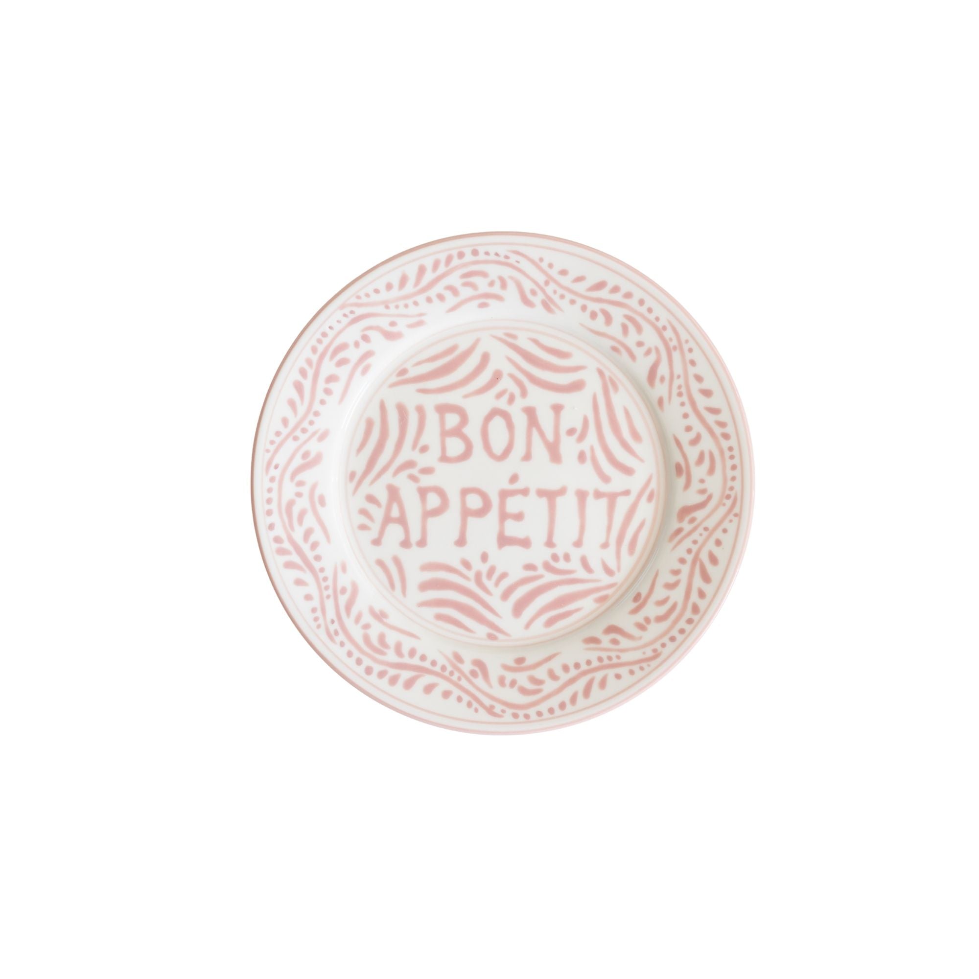 Buy Luxe Cushions & Linens - Pink Bon Appetit Starter Plate - By Luxe & Beau Designs