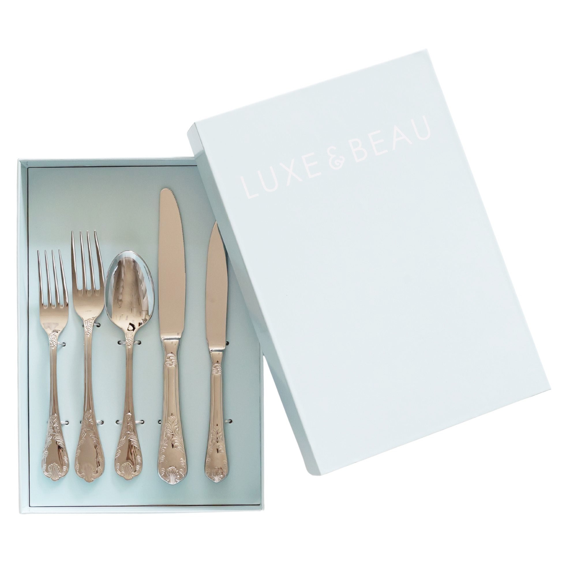 Signature 5pce Cutlery Set - LUXE AND BEAU