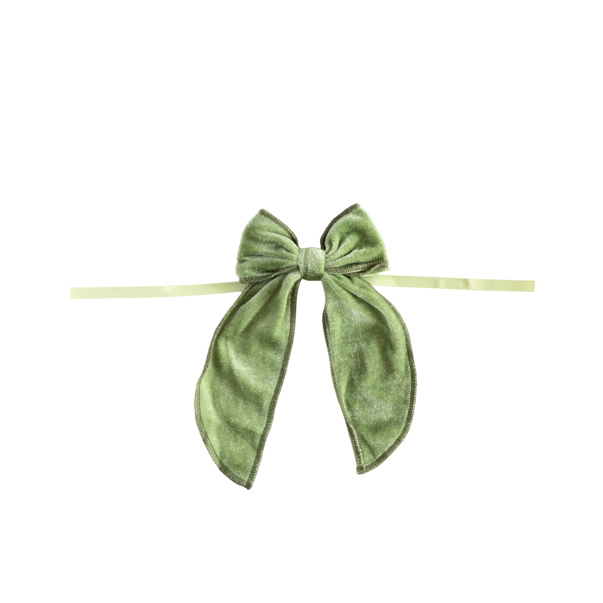 Small Moss Green Velvet Bow (Set of 4) - LUXE AND BEAU