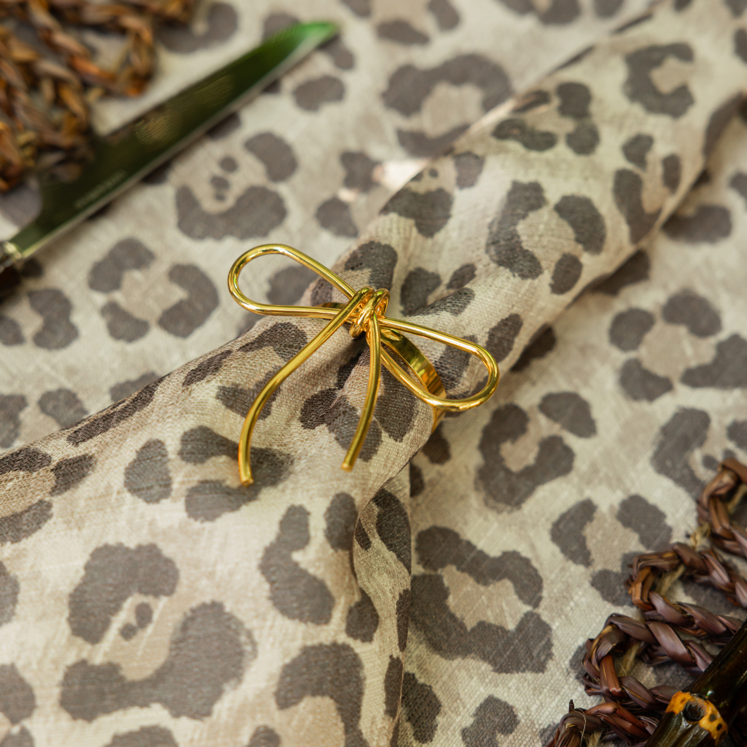 Signature Leopard Napkins (Set of 4) - LUXE AND BEAU