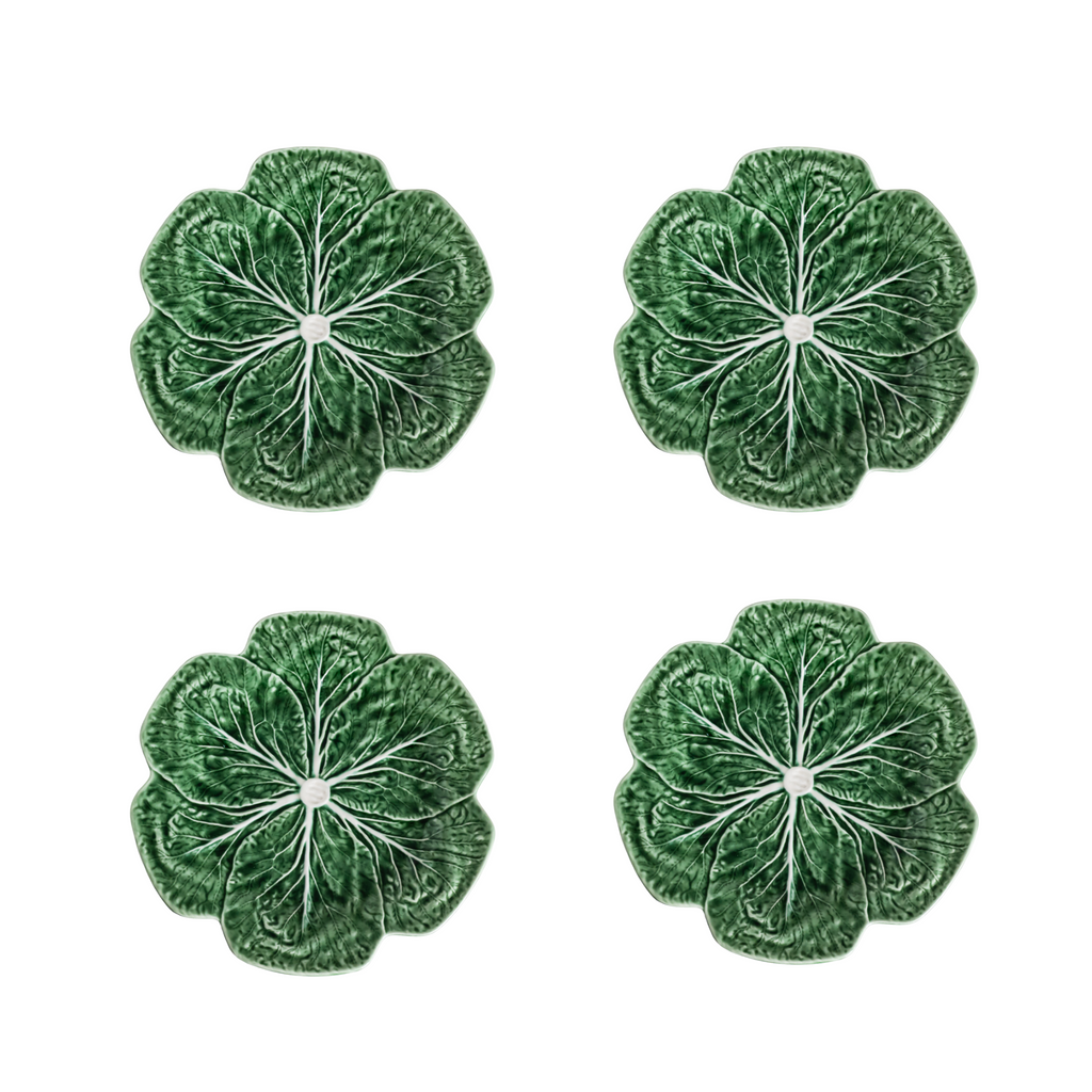 Buy Luxe Cushions & Linens - Green Cabbage Dinner Plate (Set of 4) - By Luxe & Beau Designs 