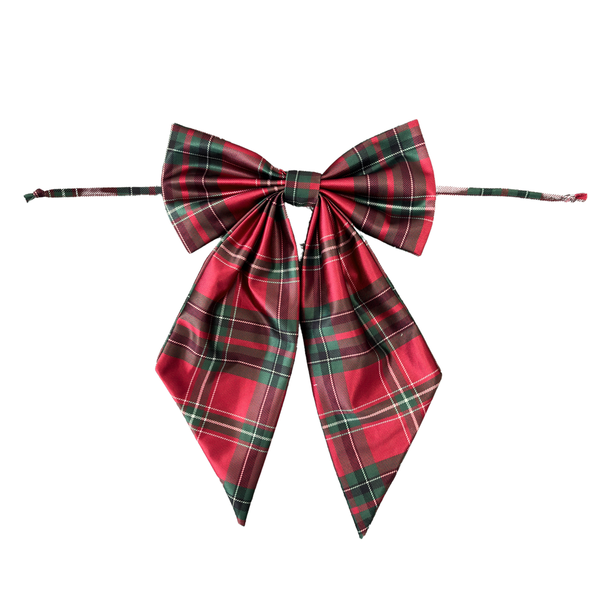 Red tartan bow