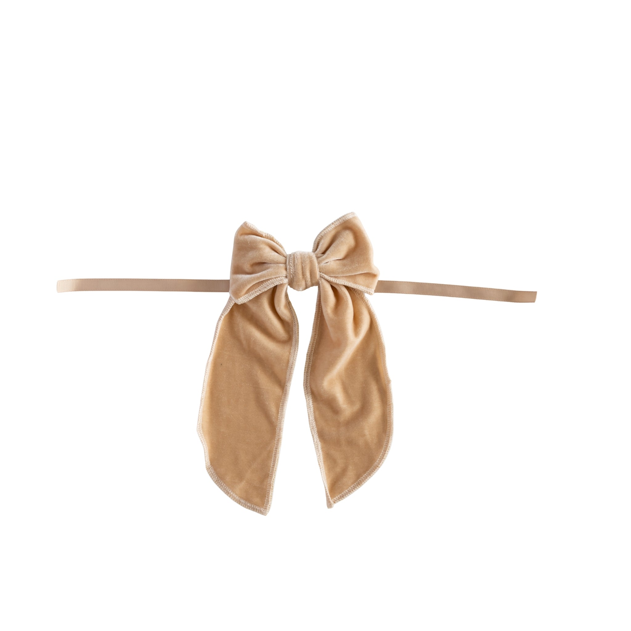 Small Champagne Velvet Bow (Set of 4) - LUXE AND BEAU