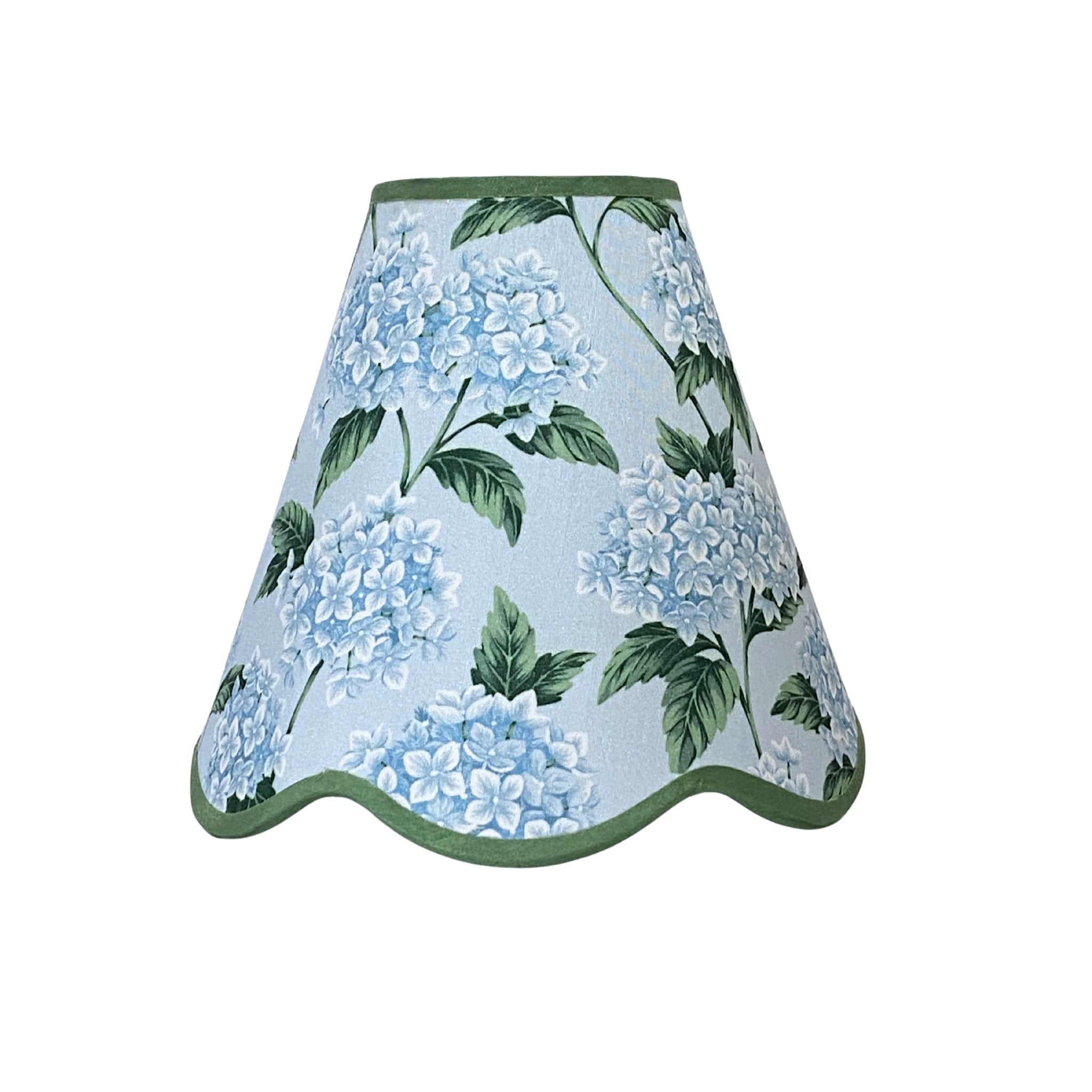 Blue Hydrangea Scallop Lamp Shade - LUXE AND BEAU