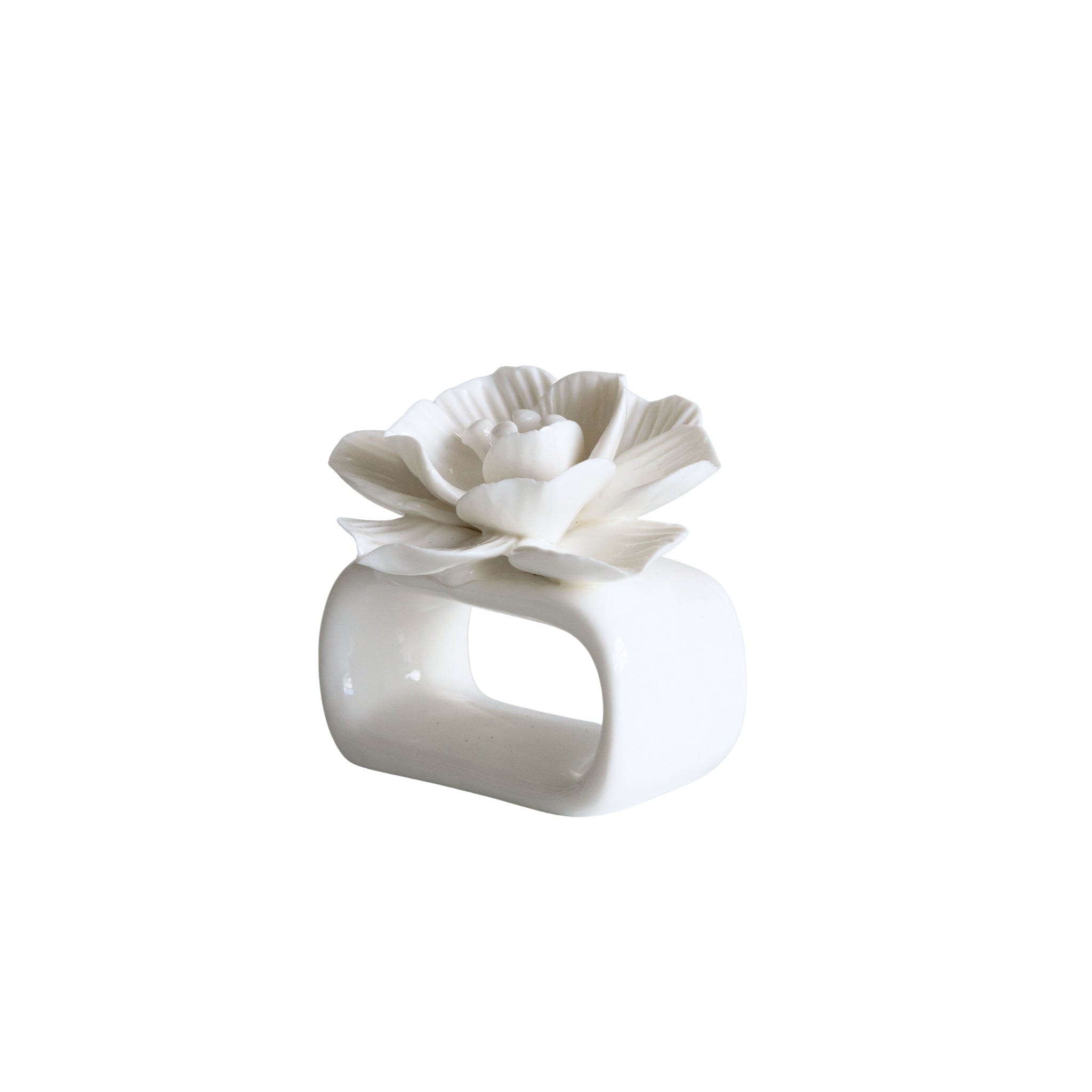Fleur Napkin Ring (Set of 4) - LUXE AND BEAU