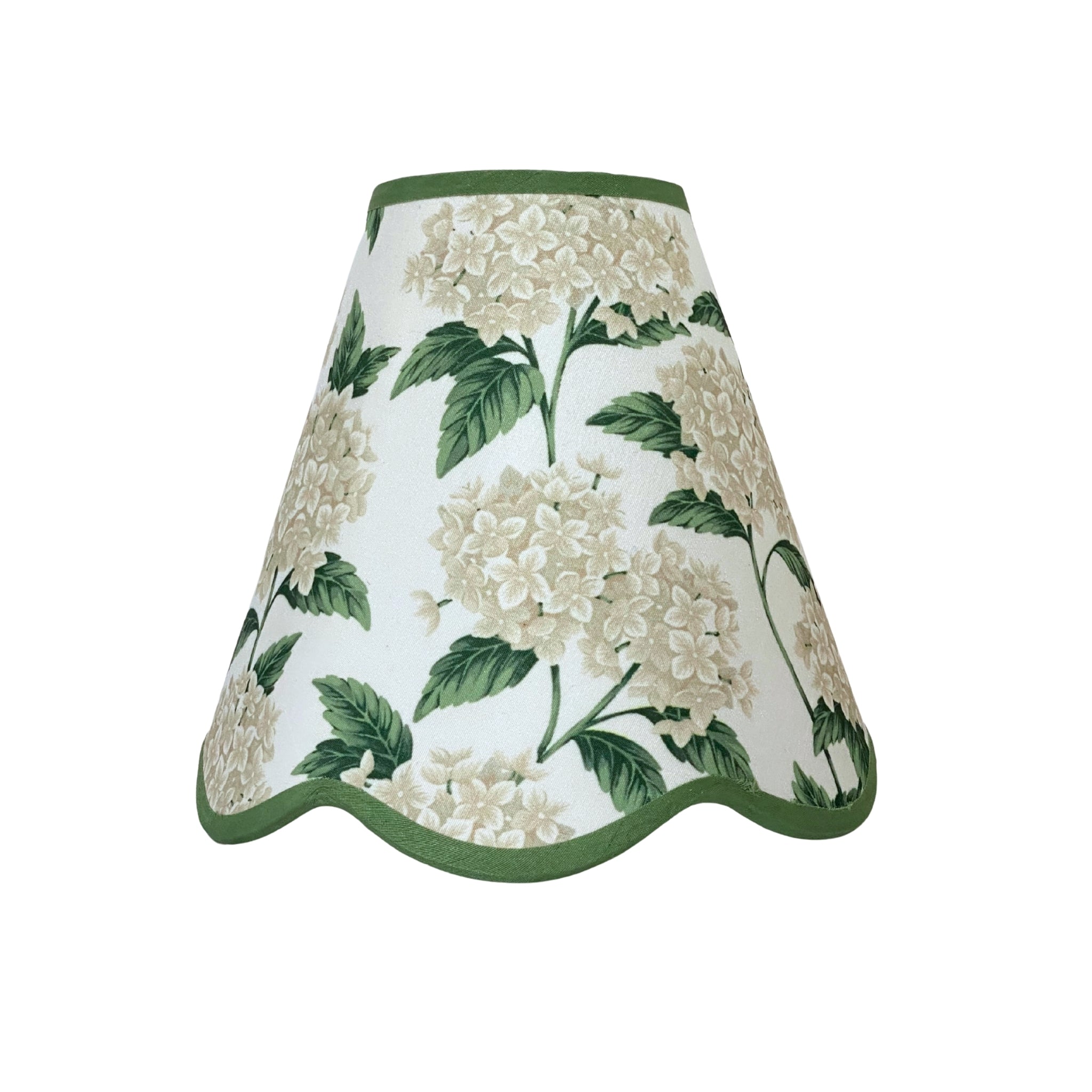 Cream Hydrangea Scallop Lamp Shade - LUXE AND BEAU