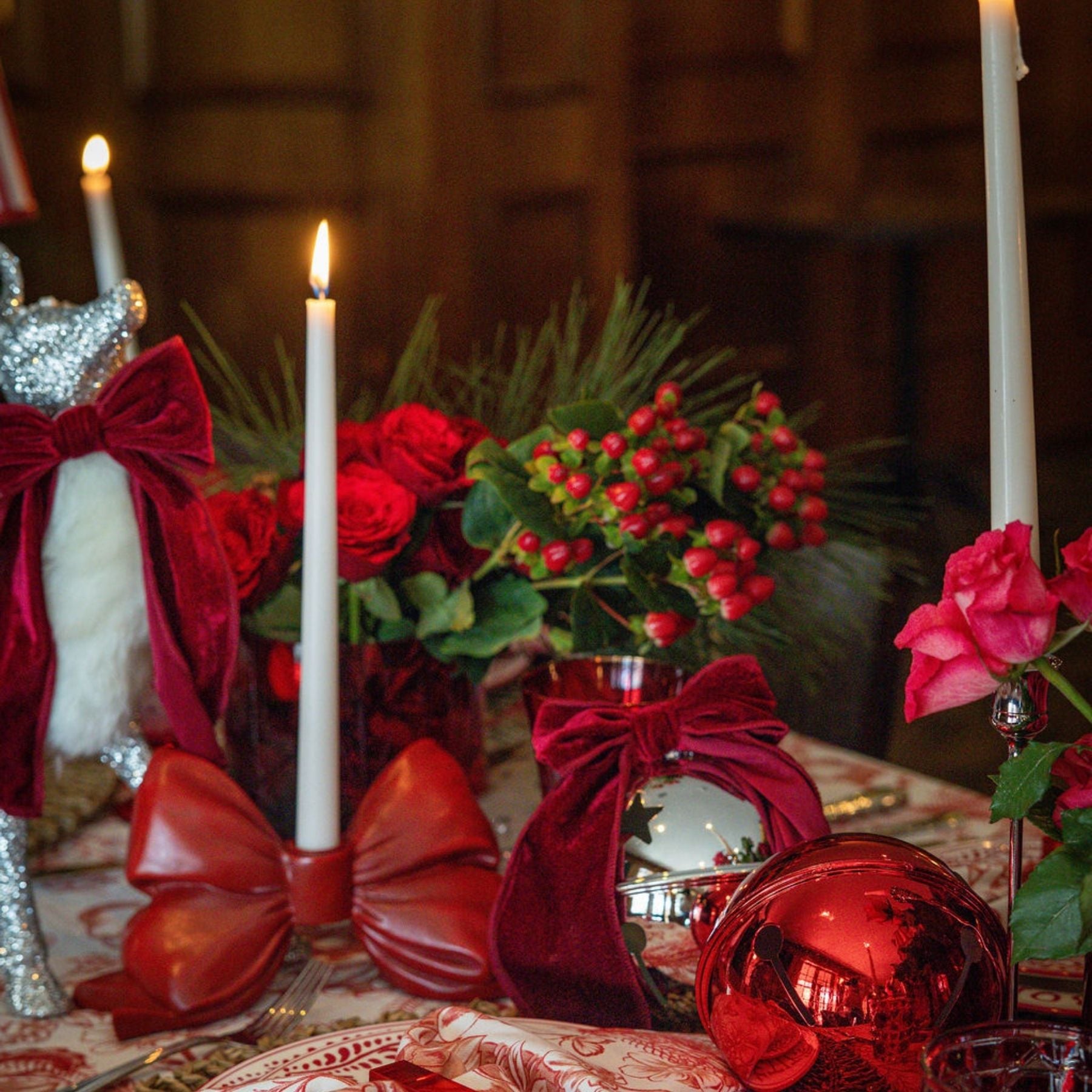 Beige Taper Candles (Set of 4) - LUXE AND BEAU