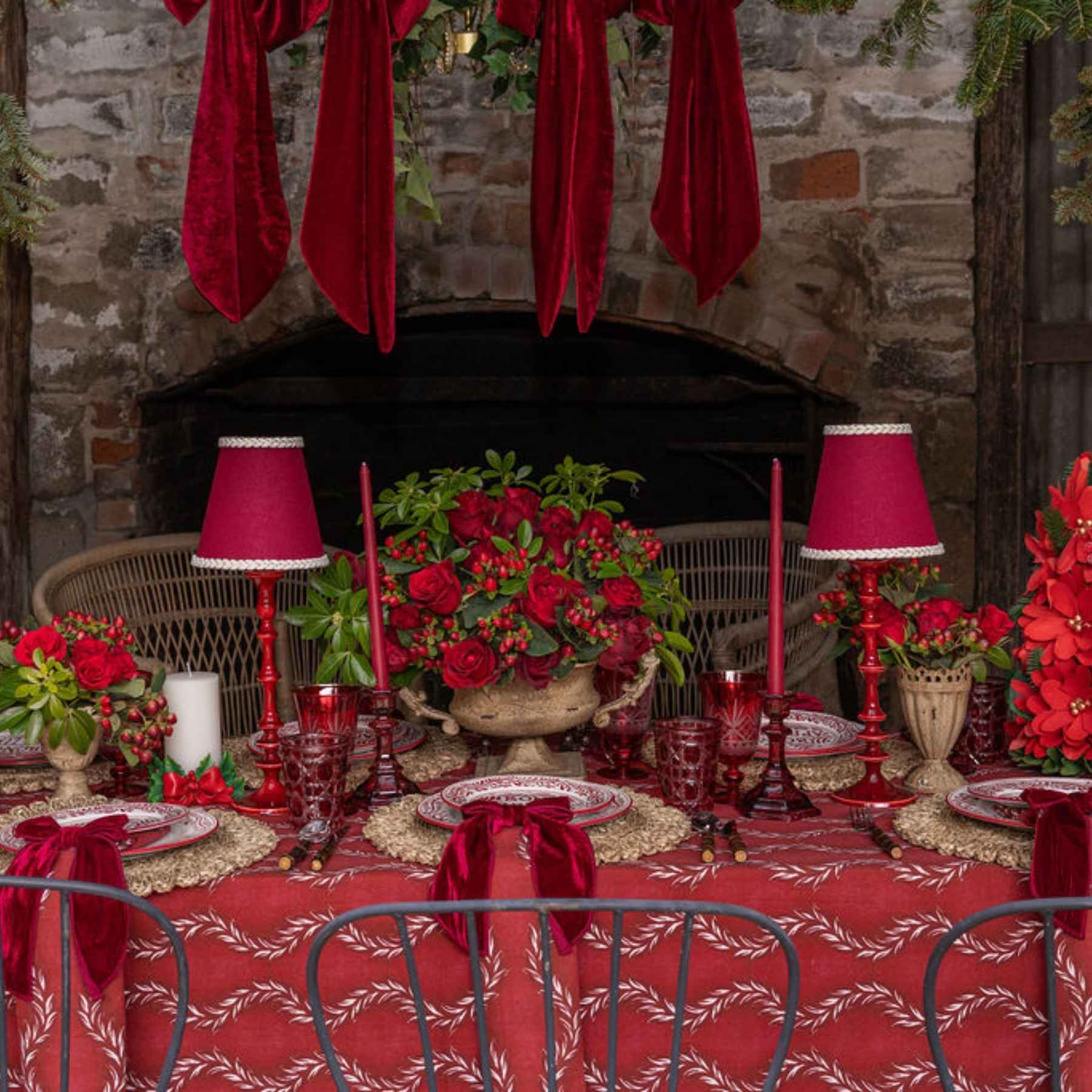 Carmine Taper Candles (Set of 4) - LUXE AND BEAU