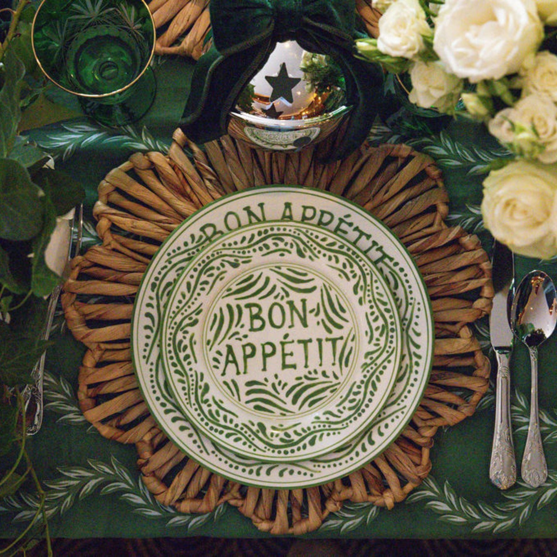 Green Bon Appetit Starter Plate - LUXE AND BEAU