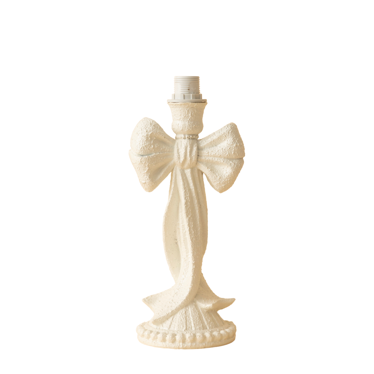 White bow lamp base