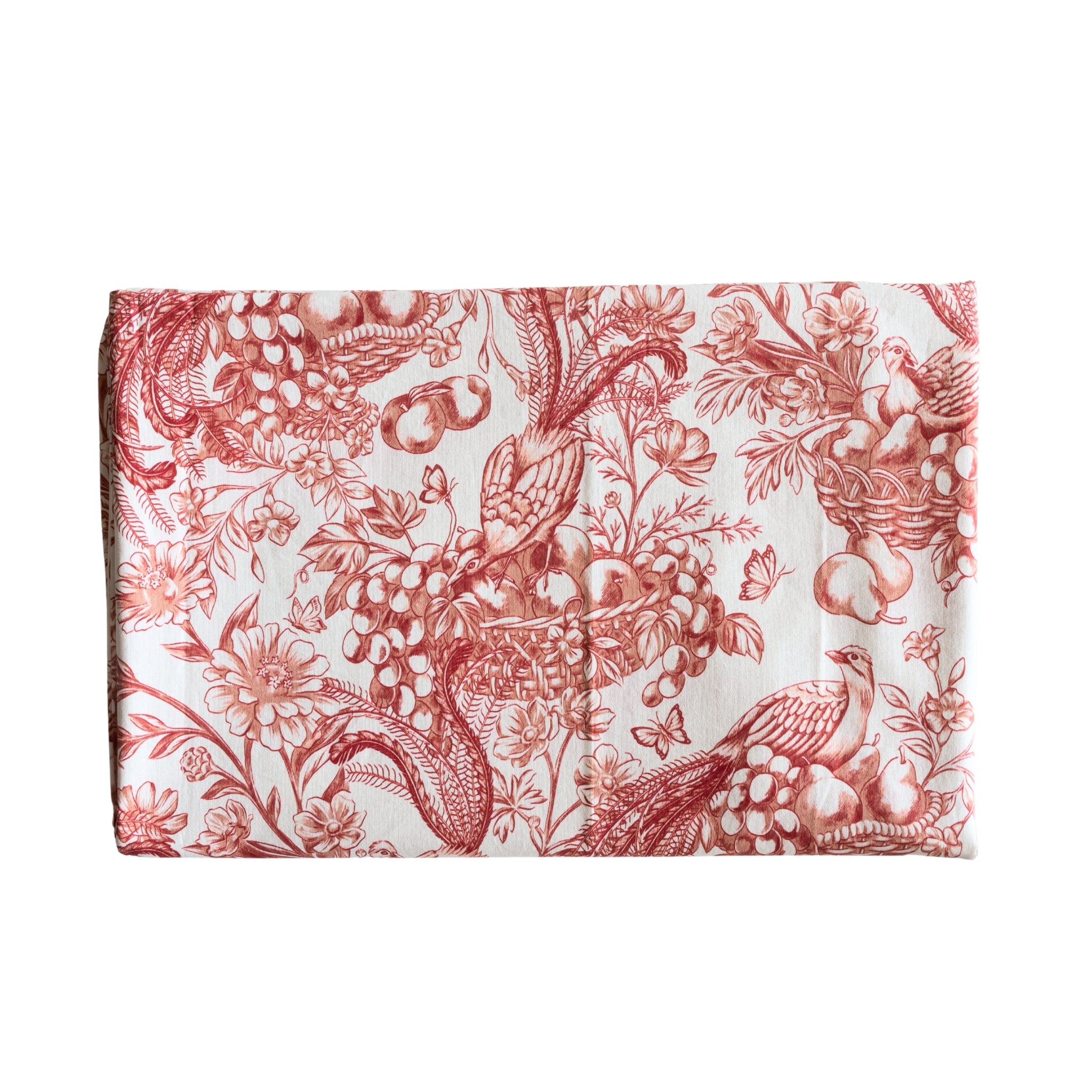 Rouge Fruit Toile Table Cloth - LUXE AND BEAU