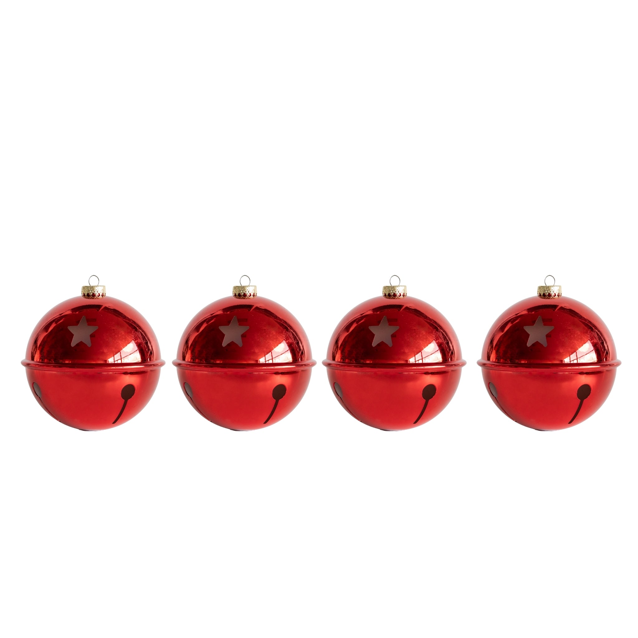 Red Star Bells (Set of 4) - LUXE AND BEAU