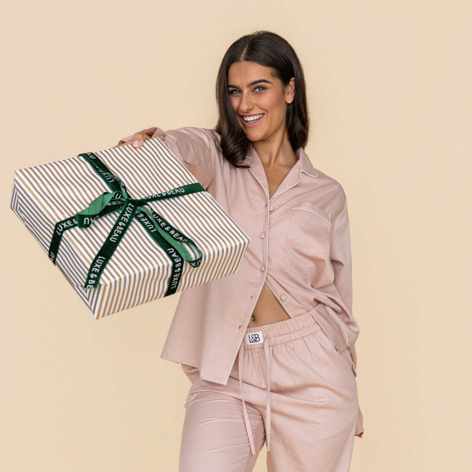 Rose Heirloom Lace Long Sleeve Pyjama Set - LUXE AND BEAU