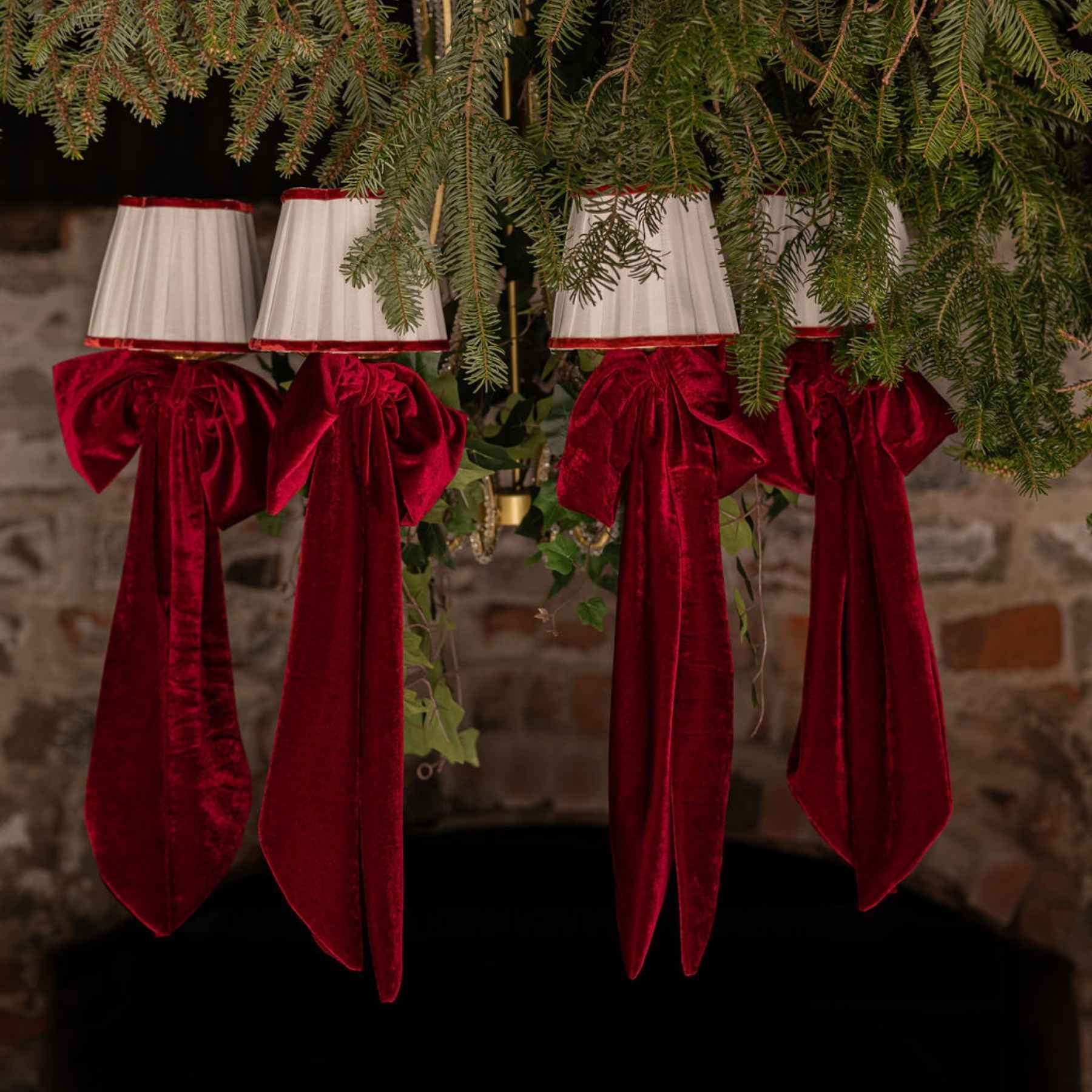 Large Rouge Velvet Bow - LUXE AND BEAU