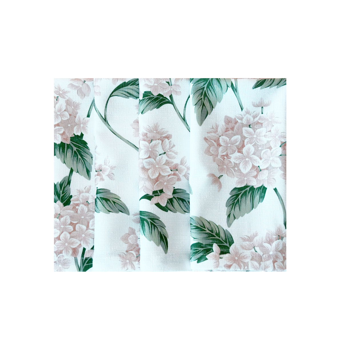 Set of four Cream Hydrangea napkins