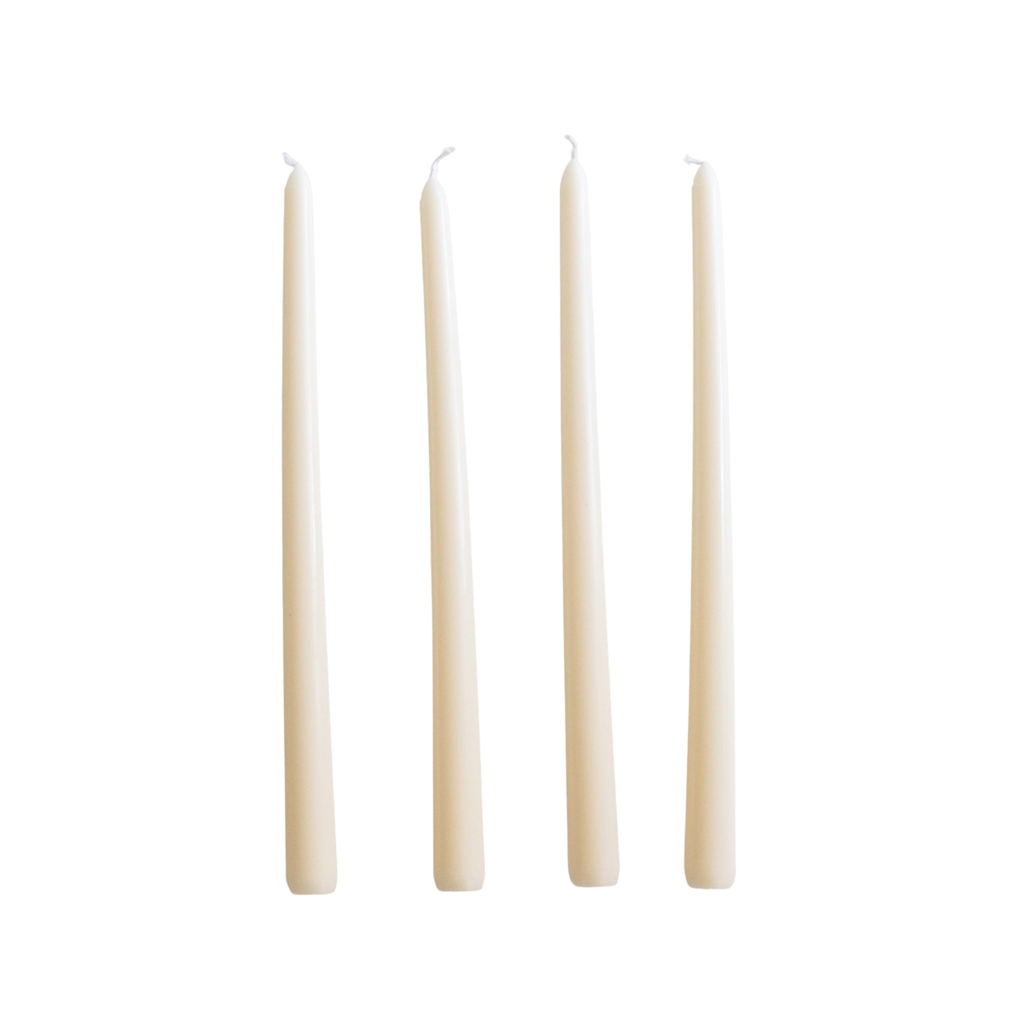 Beige Taper Candles (Set of 4) - LUXE AND BEAU
