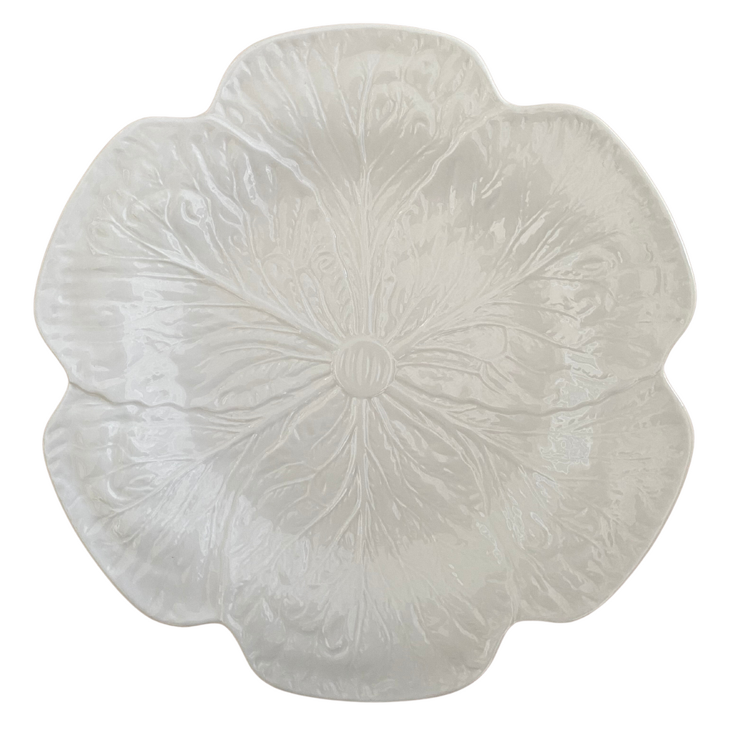 Buy Luxe Cushions & Linens - White Cabbage Plate - By Luxe & Beau Designs 