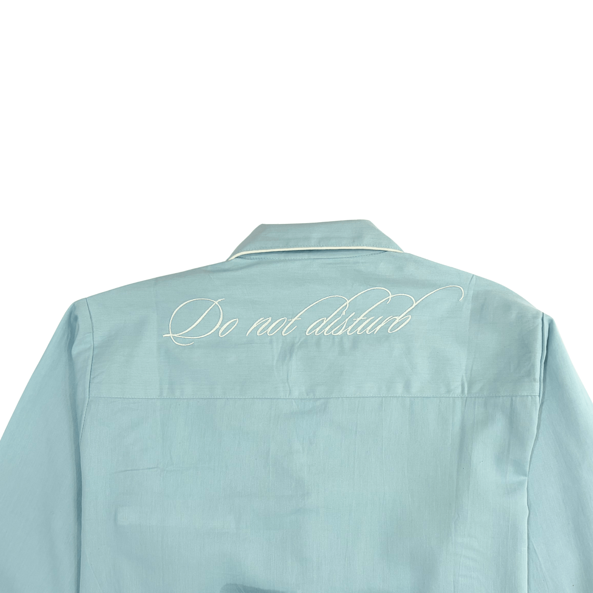 Blue Heirloom Lace Long Sleeve Pyjama Set - LUXE AND BEAU