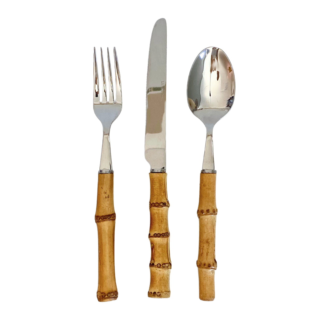 Buy Luxe Cushions & Linens - Bamboo Cutlery Set (3 Piece) - By Luxe & Beau Designs 