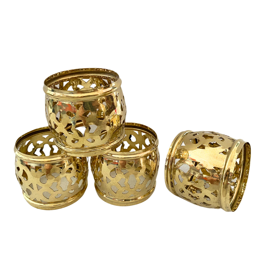 Buy Luxe Cushions & Linens - Gold Napkin Rings (Set of 4) - By Luxe & Beau Designs 