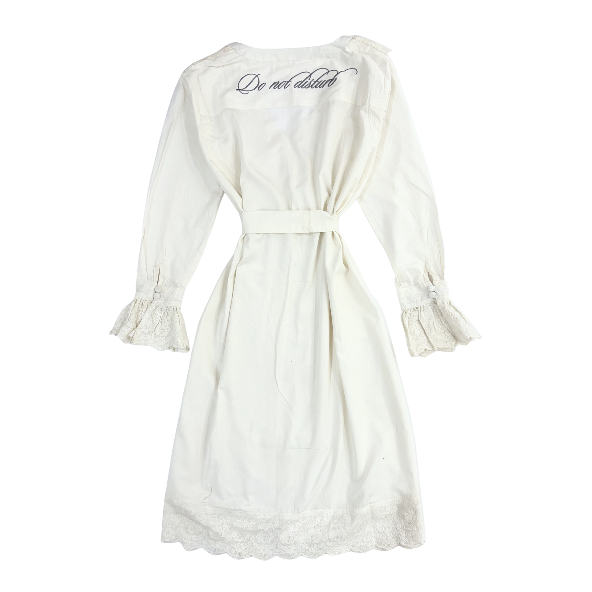 Cloud Dancer Heirloom Lace Robe - LUXE AND BEAU