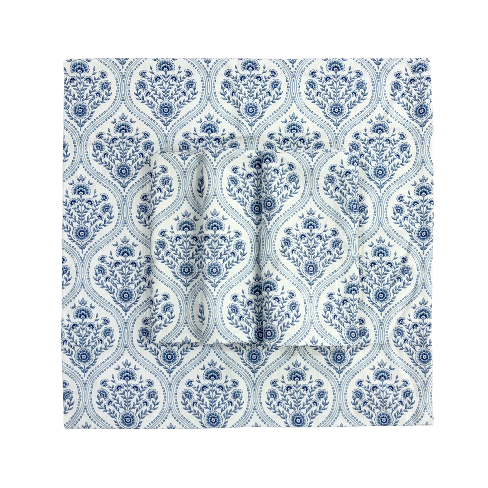 Blue Willow Trellis Napkins (Set of 4) - LUXE AND BEAU