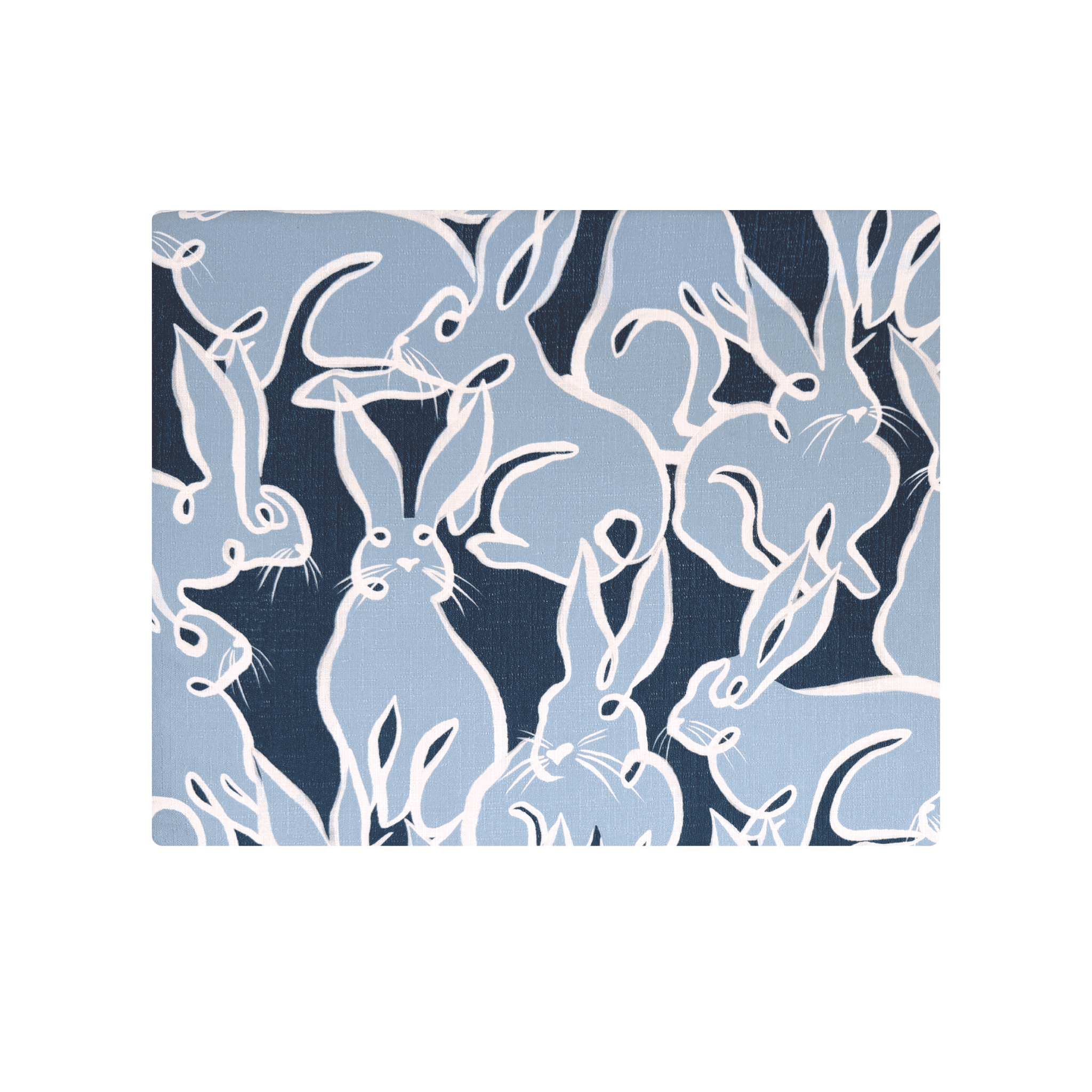 Bunnies at Brunch Blue Table Cloth - LUXE AND BEAU