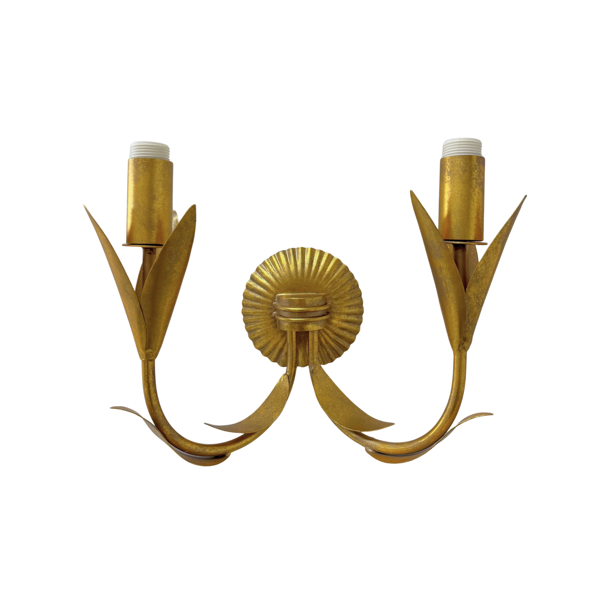La Fleur Antique Gold Wall Sconce - LUXE AND BEAU